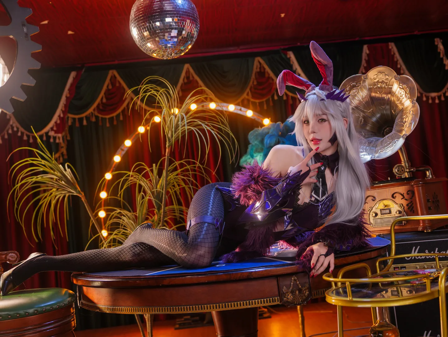 二次元, 兔女郎, FGO, 黑枪呆cos, 网袜
