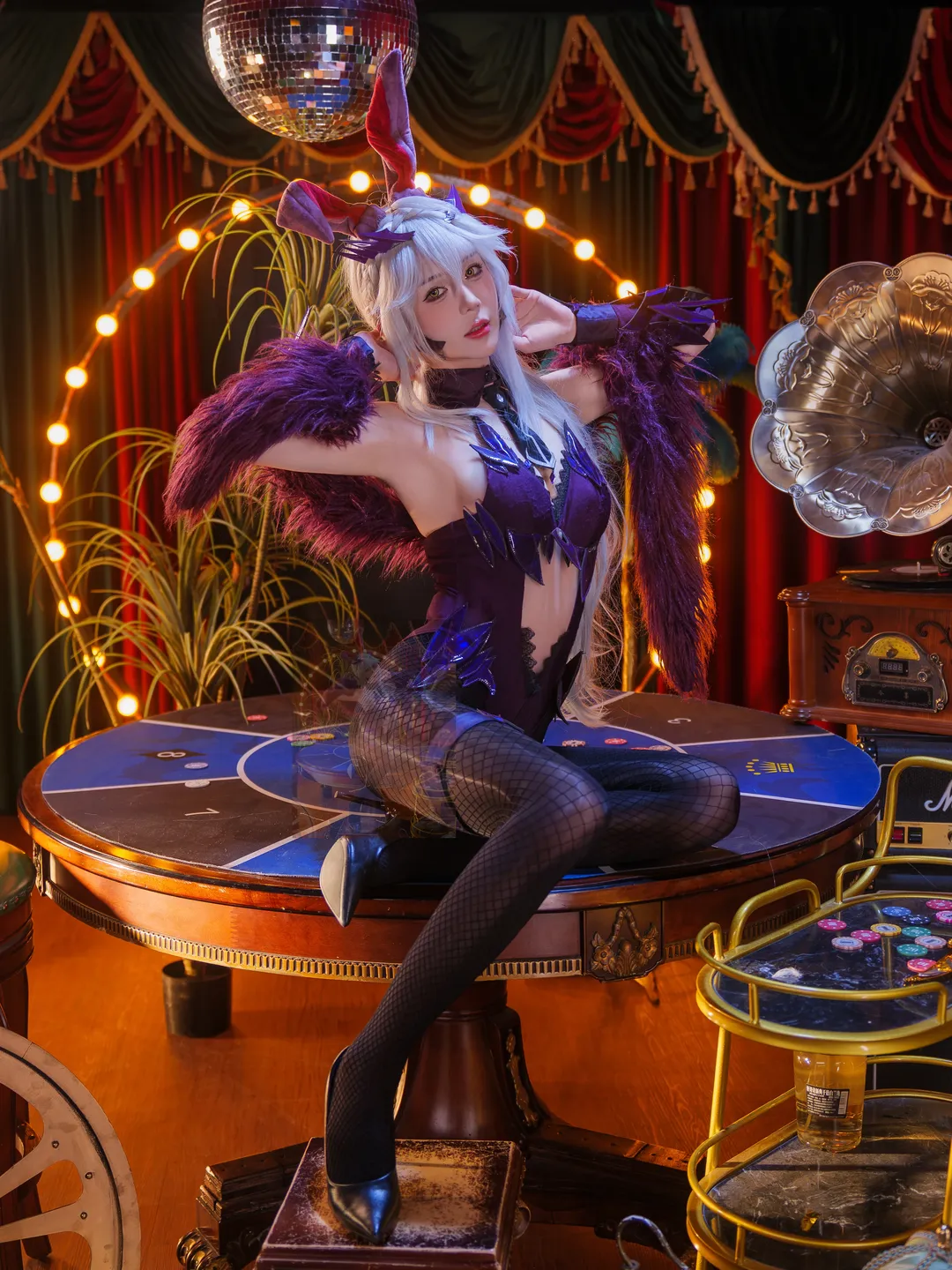 Fate/Grand Order, 兔女郎, 复古风, 黑枪呆cos, 网袜