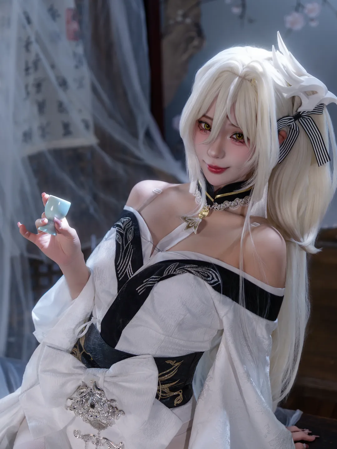 二次元摄影, 碧蓝航线, 和风cosplay, 白凤cos, 重樱航母