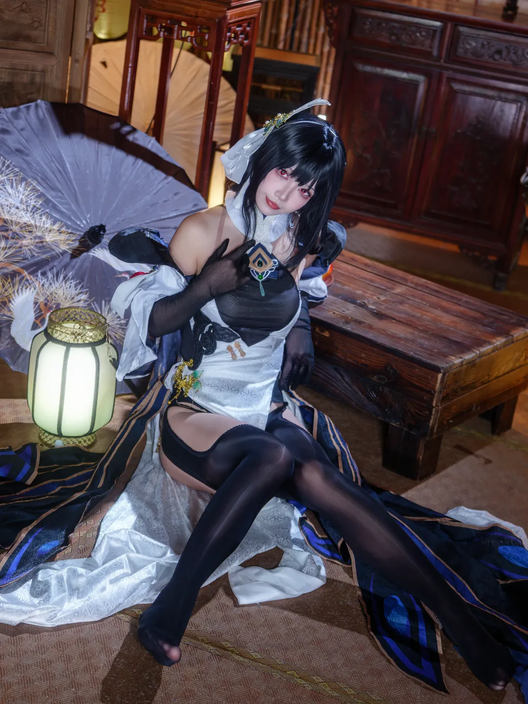角色扮演, 碧蓝航线, 古风cos, 黑丝cos, 镇海改cos