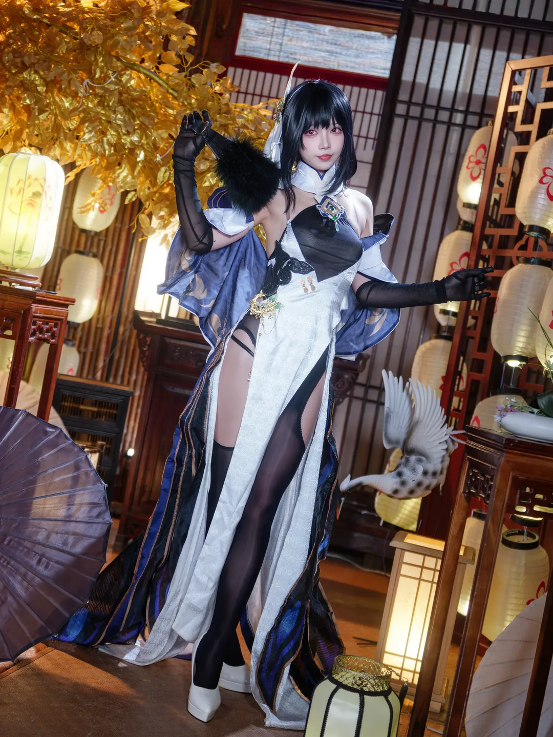 Azur Lane, Anime cosplay, Cosplay photography, Chen Hai Retrofit cosplay, Dragon Empery Qipao - Image 1