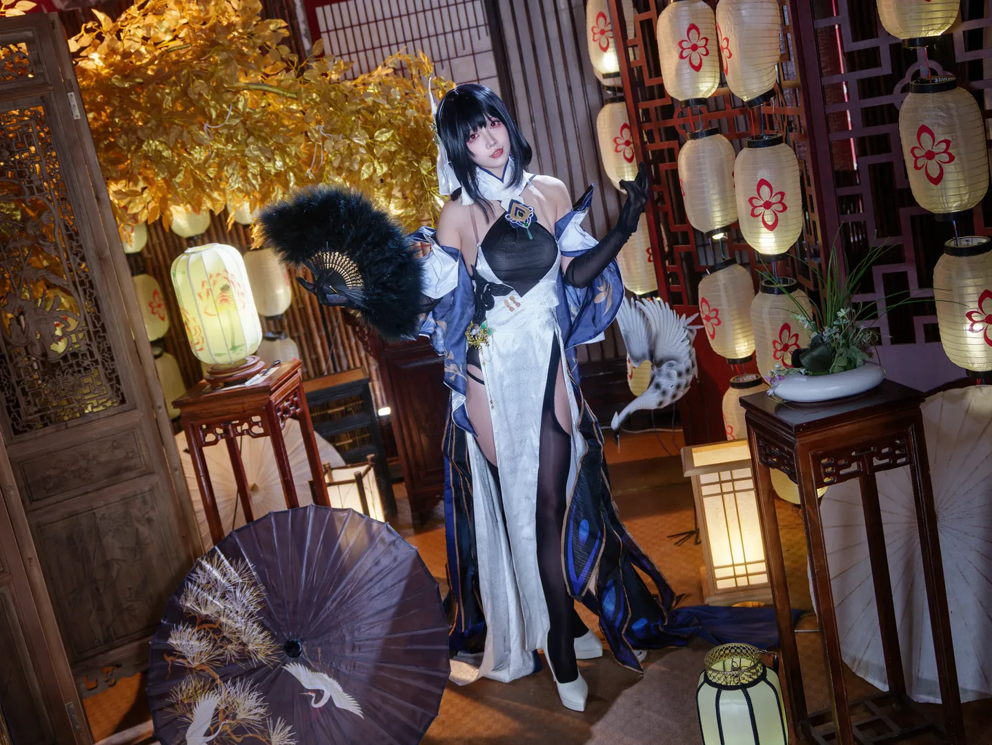 Azur Lane, Anime cosplay, Cosplay photography, Chen Hai Retrofit cosplay, Dragon Empery Qipao - Image 5