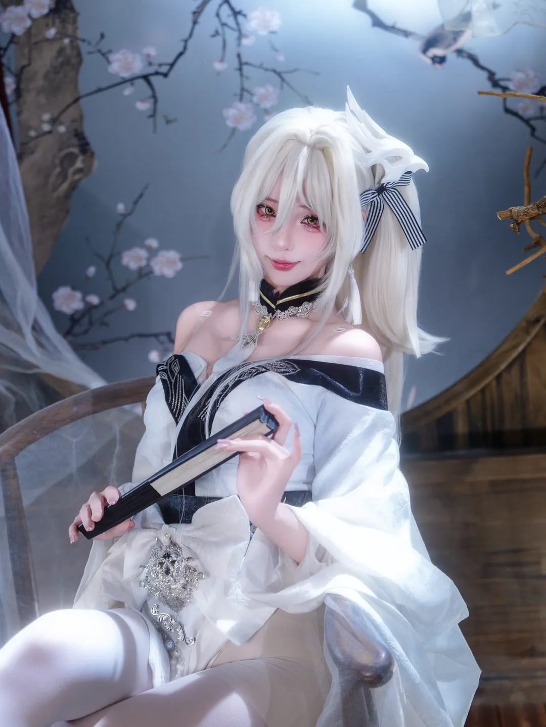 碧蓝航线, 二次元cosplay, 白丝穿搭, 白凤cos, 白凤小黄鸭限定版 - 第5张
