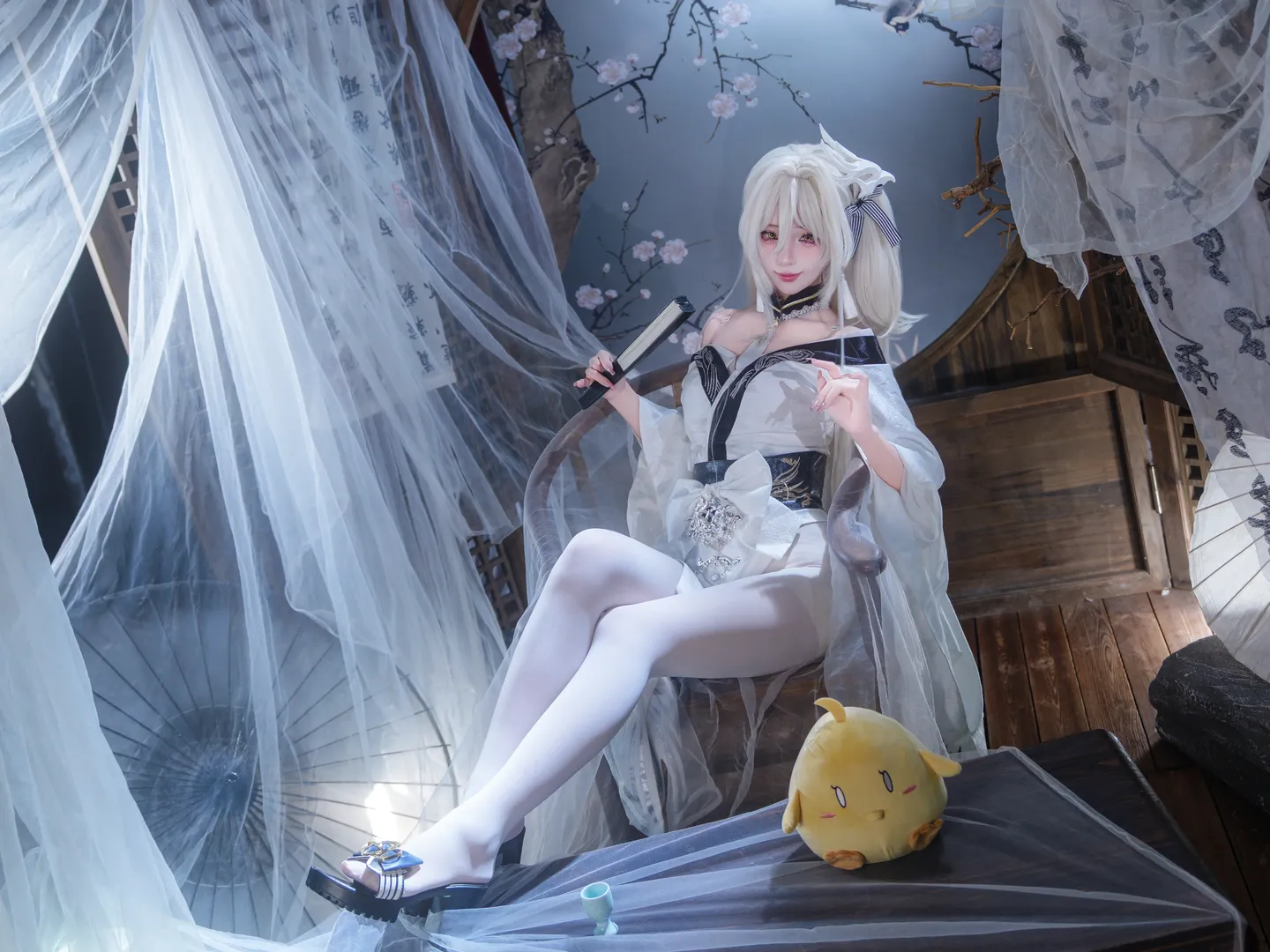 碧蓝航线, 二次元cosplay, 白丝穿搭, 白凤cos, 白凤小黄鸭限定版 - 第8张