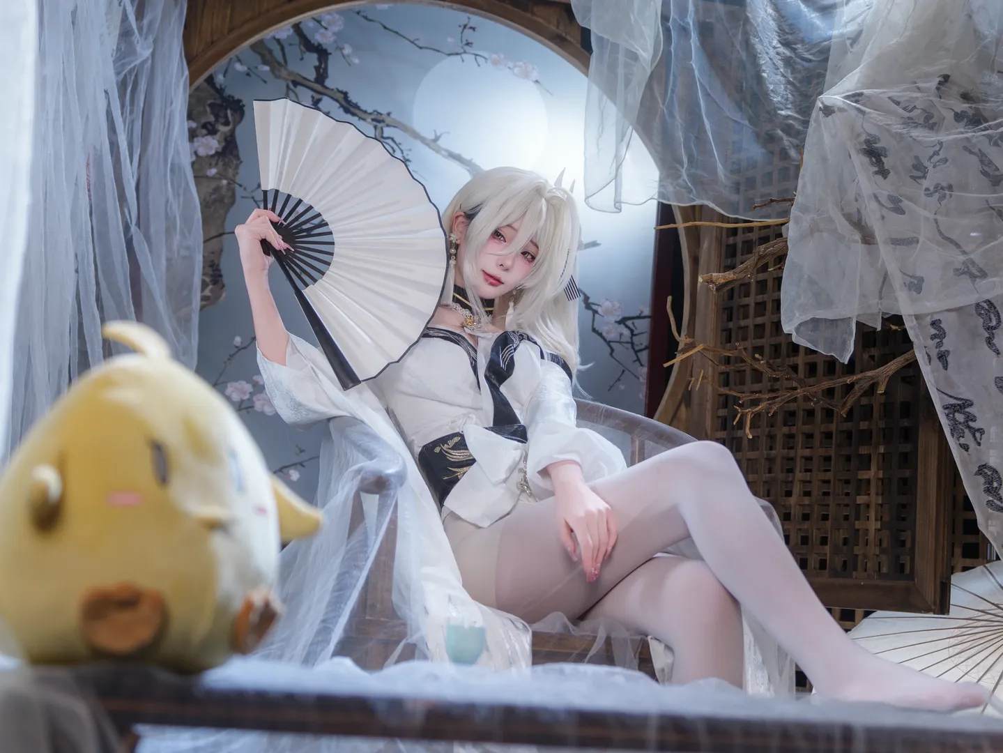 碧蓝航线, 二次元cosplay, 白丝穿搭, 白凤cos, 白凤小黄鸭限定版 - 第9张