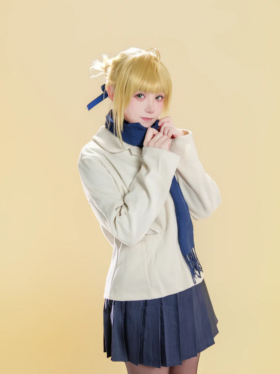 二次元摄影, 阿尔托莉雅cos, Fate, 黑丝穿搭, 日常向 - 第4张