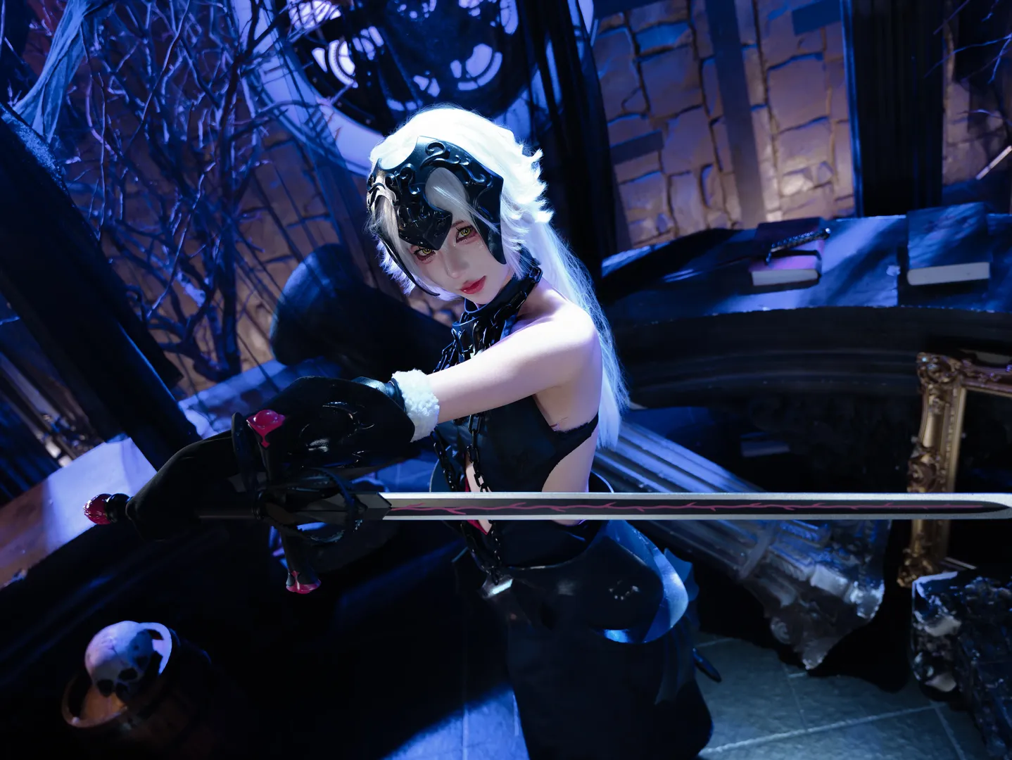 氛围感, FGO, 黑贞德cos, cosplay摄影, 黑贞德满破 - 第5张