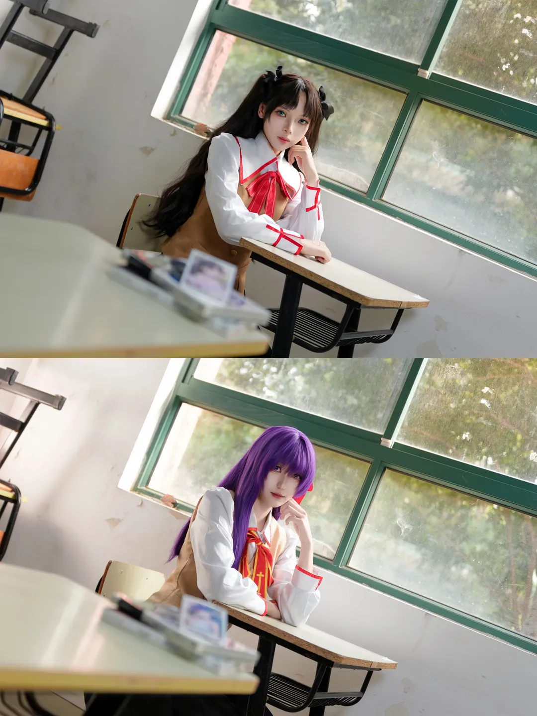 Fate, 远坂凛cos, 间桐樱cos, 二次元校园, 冬木双子