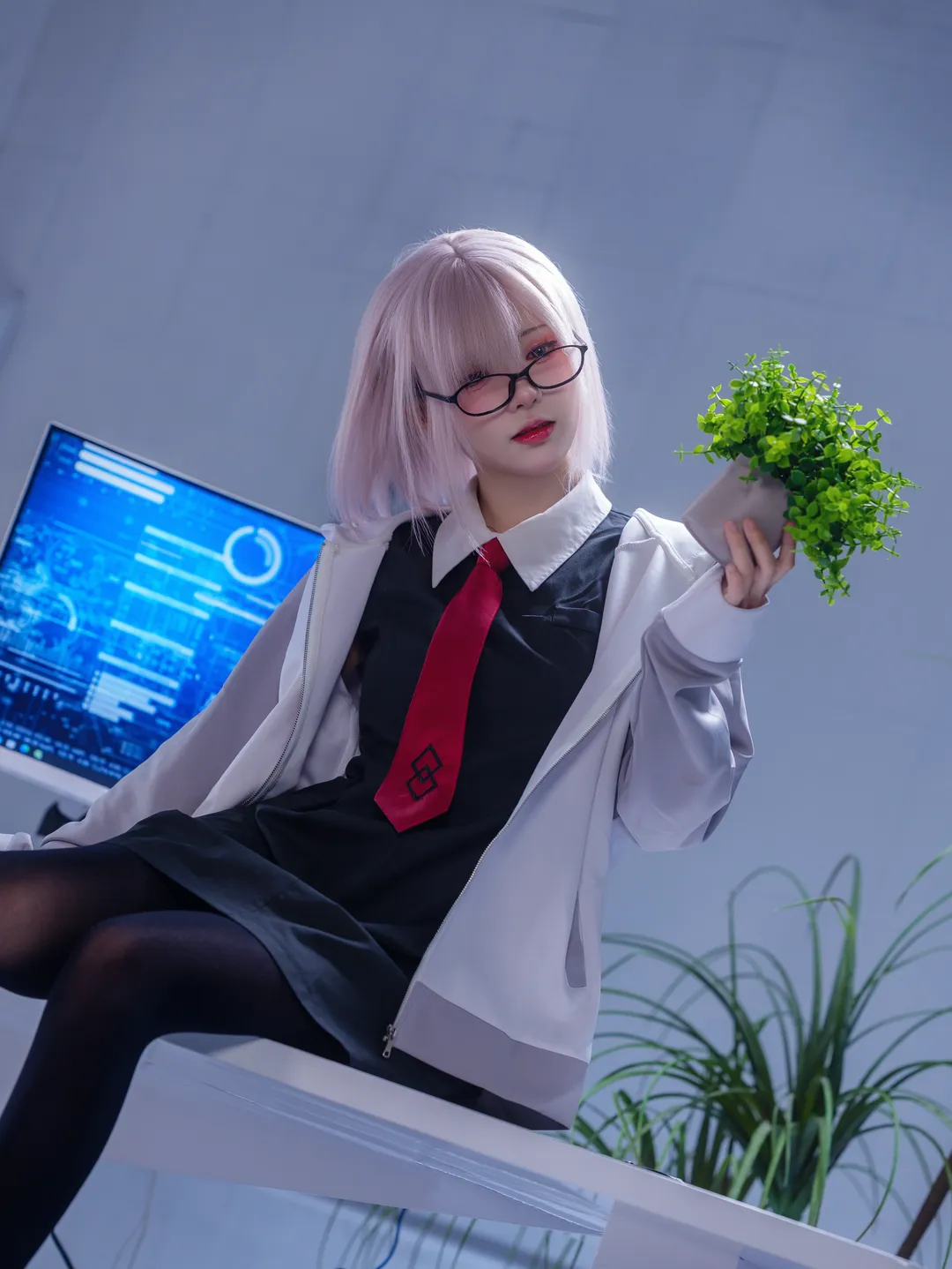 二次元摄影, FGO, 丝袜穿搭, 玛修cos, 美女cosplay - 第3张