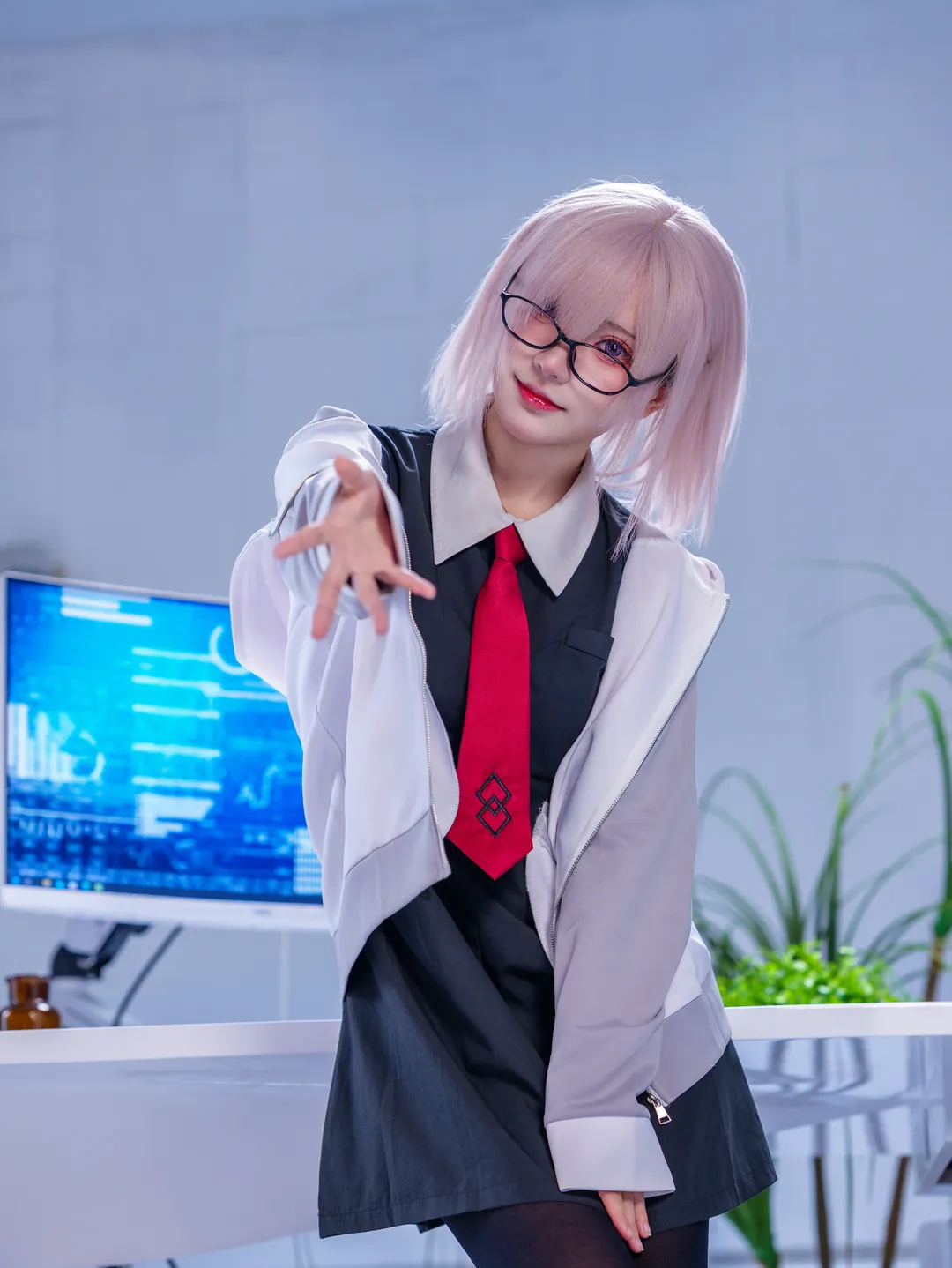 二次元摄影, FGO, 丝袜穿搭, 玛修cos, 美女cosplay - 第6张