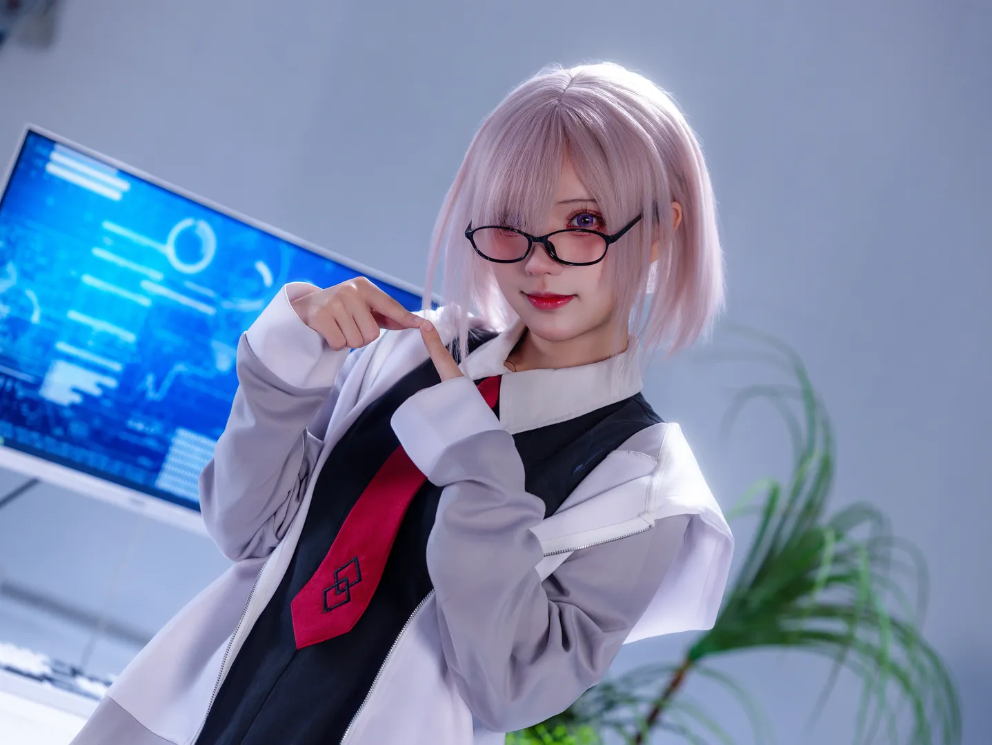 二次元摄影, FGO, 丝袜穿搭, 玛修cos, 美女cosplay - 第9张