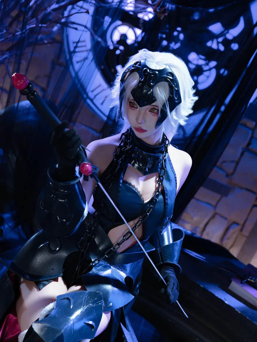 fgo, 黑贞德cos, 命运冠位指定, 哥特风cosplay, 二次元cos摄影 - 第5张
