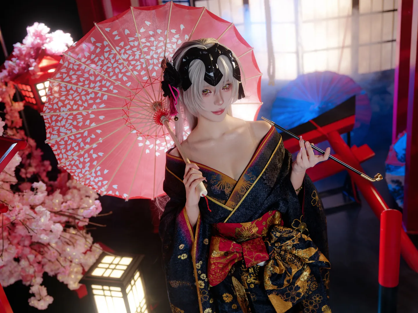 Fate/Grand Order, 二次元コスプレ, ジャンヌ・ダルク（オルタ）コスプレ, 花魁風, 和風着物 - 2枚目
