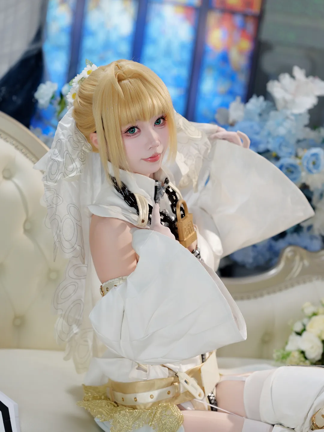 fgo, 尼禄cos, 命运冠位指定, cosplay摄影, 罗马花嫁