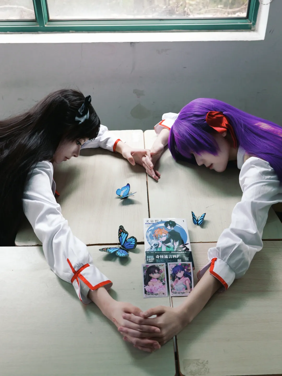 Fate, 远坂凛cos, 间桐樱cos, 丝袜穿搭, 二次元校服 - 第4张