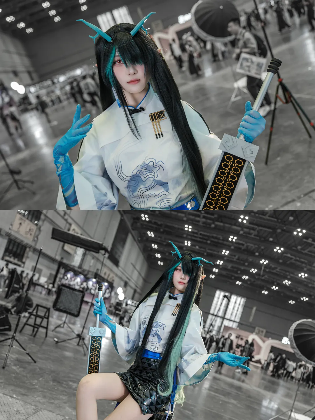 漫展场照, 明日方舟, 丝袜穿搭, 二次元Coser, 夕cos - 第5张
