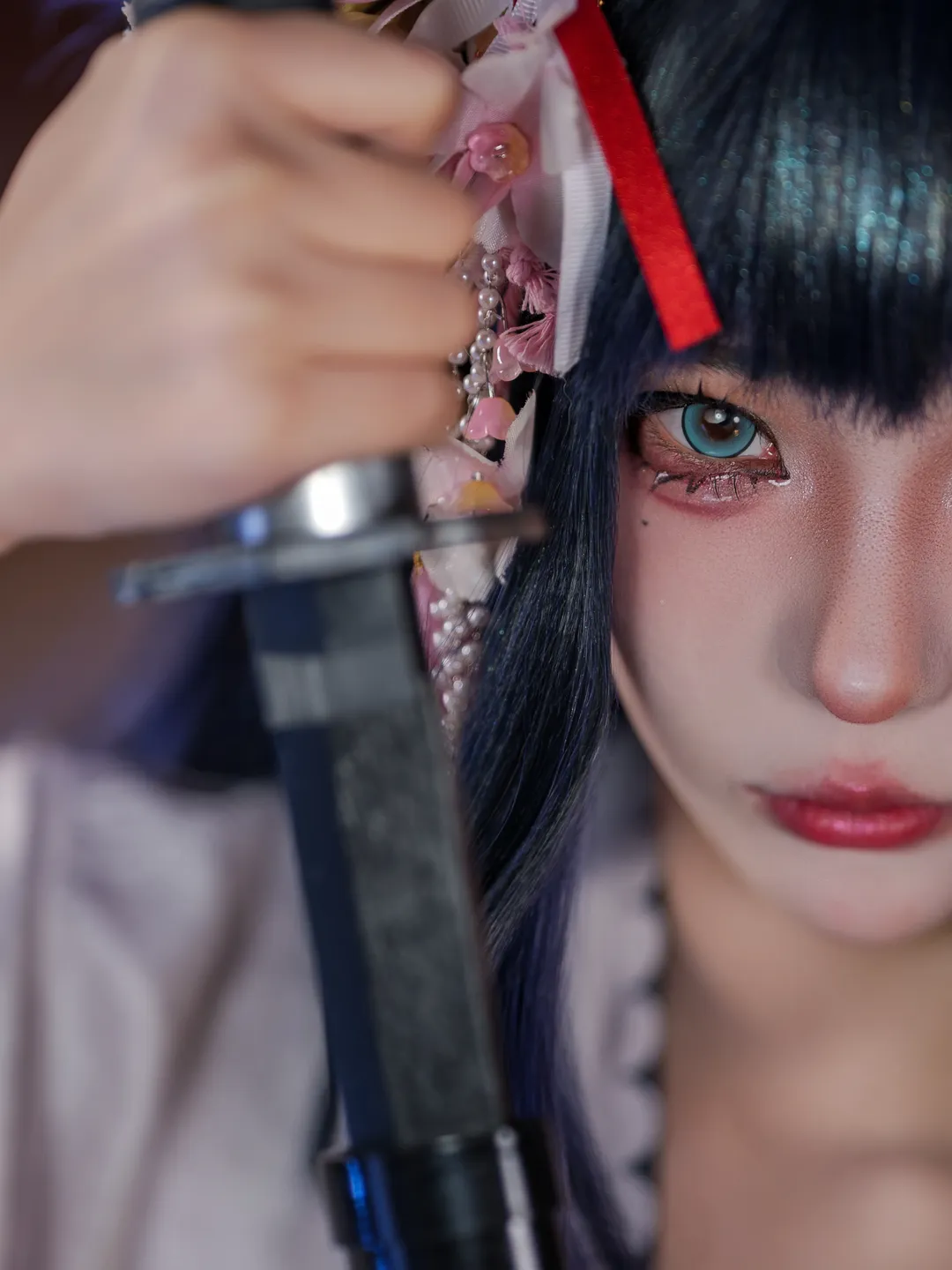 明日方舟, 和风cos, 澪cos, 清冷少女, 武士刀 - 第1张