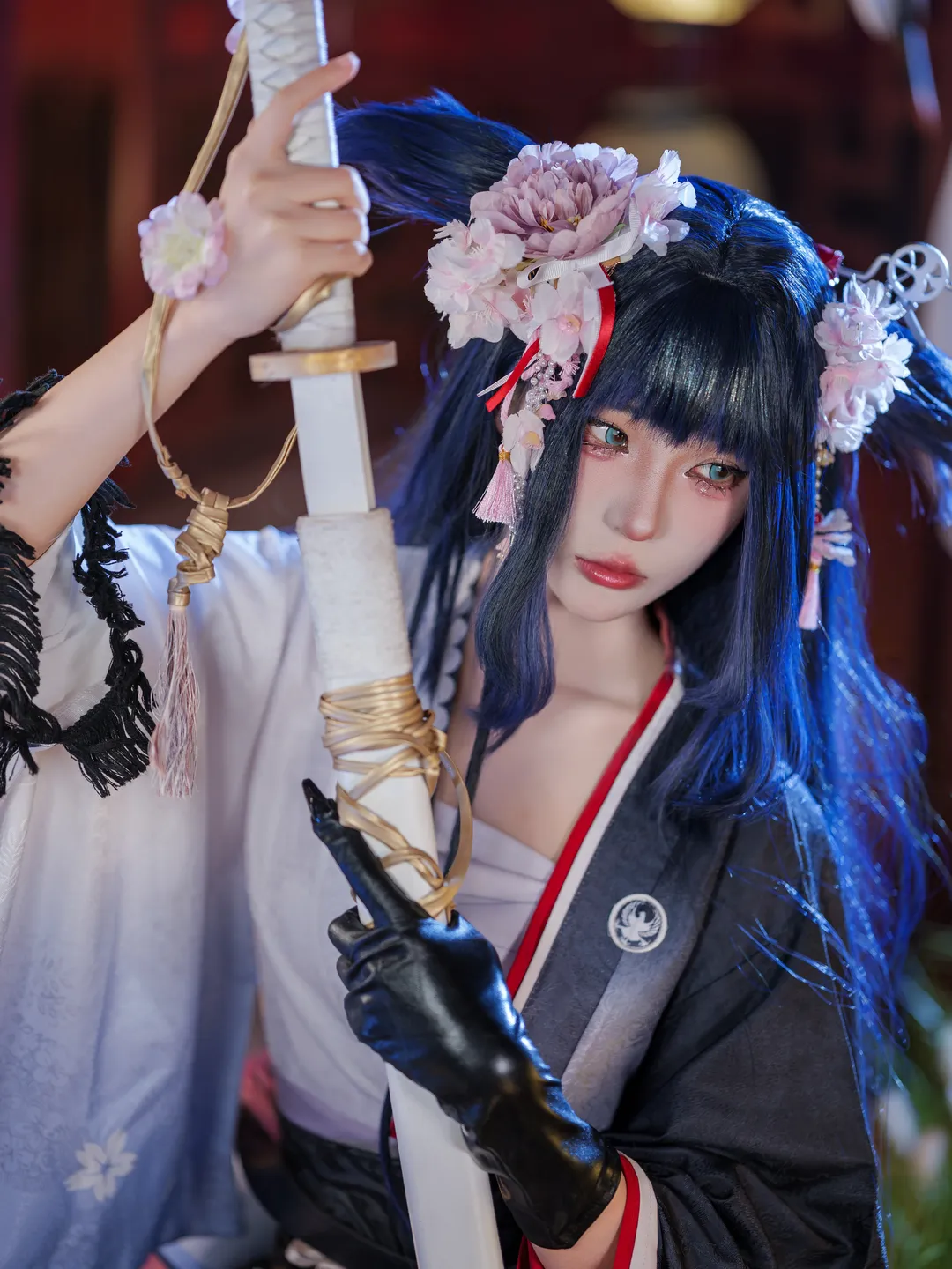 明日方舟, 和风cos, 澪cos, 清冷少女, 武士刀 - 第4张