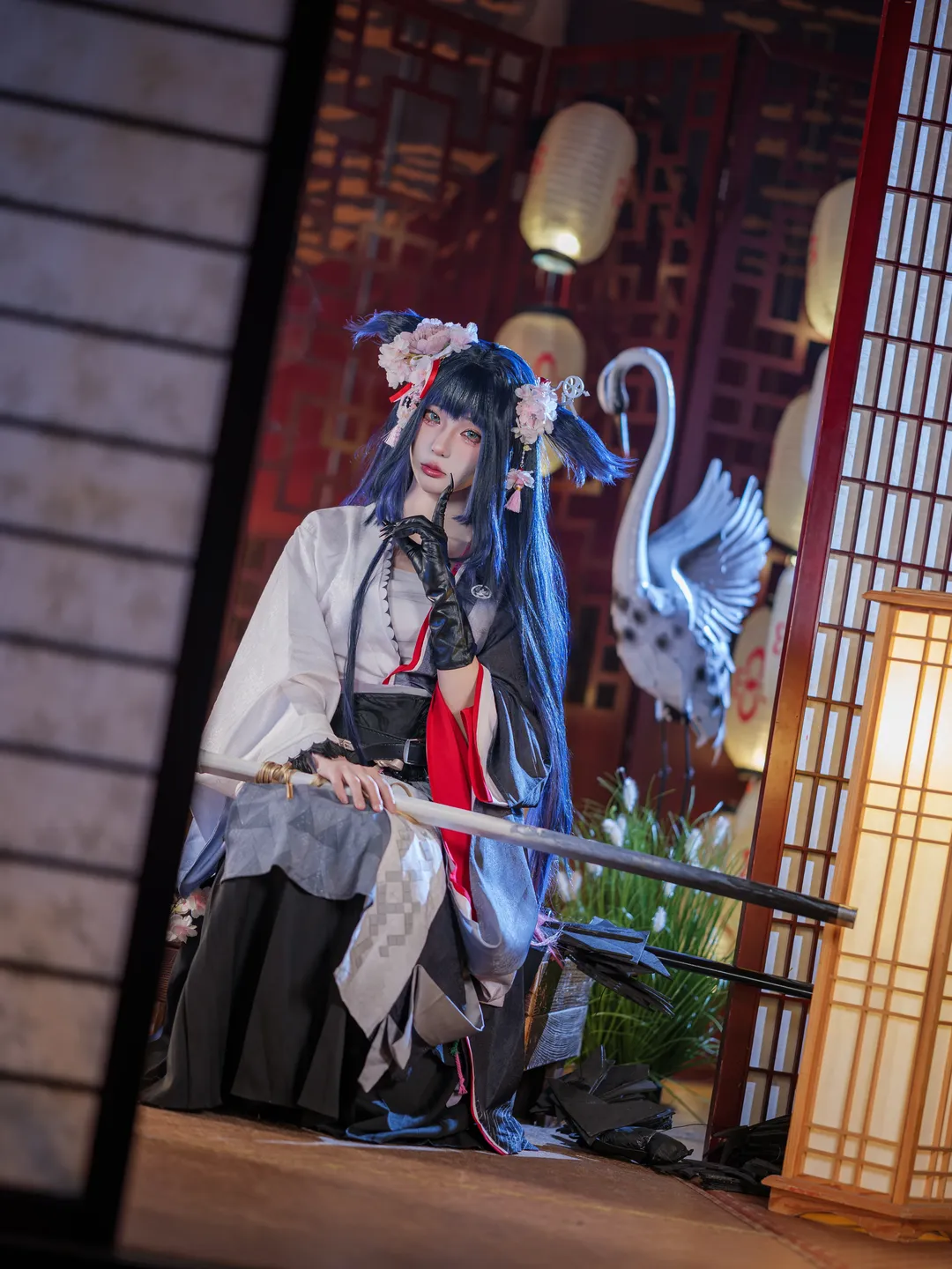 明日方舟, 和风cos, 澪cos, 清冷少女, 武士刀