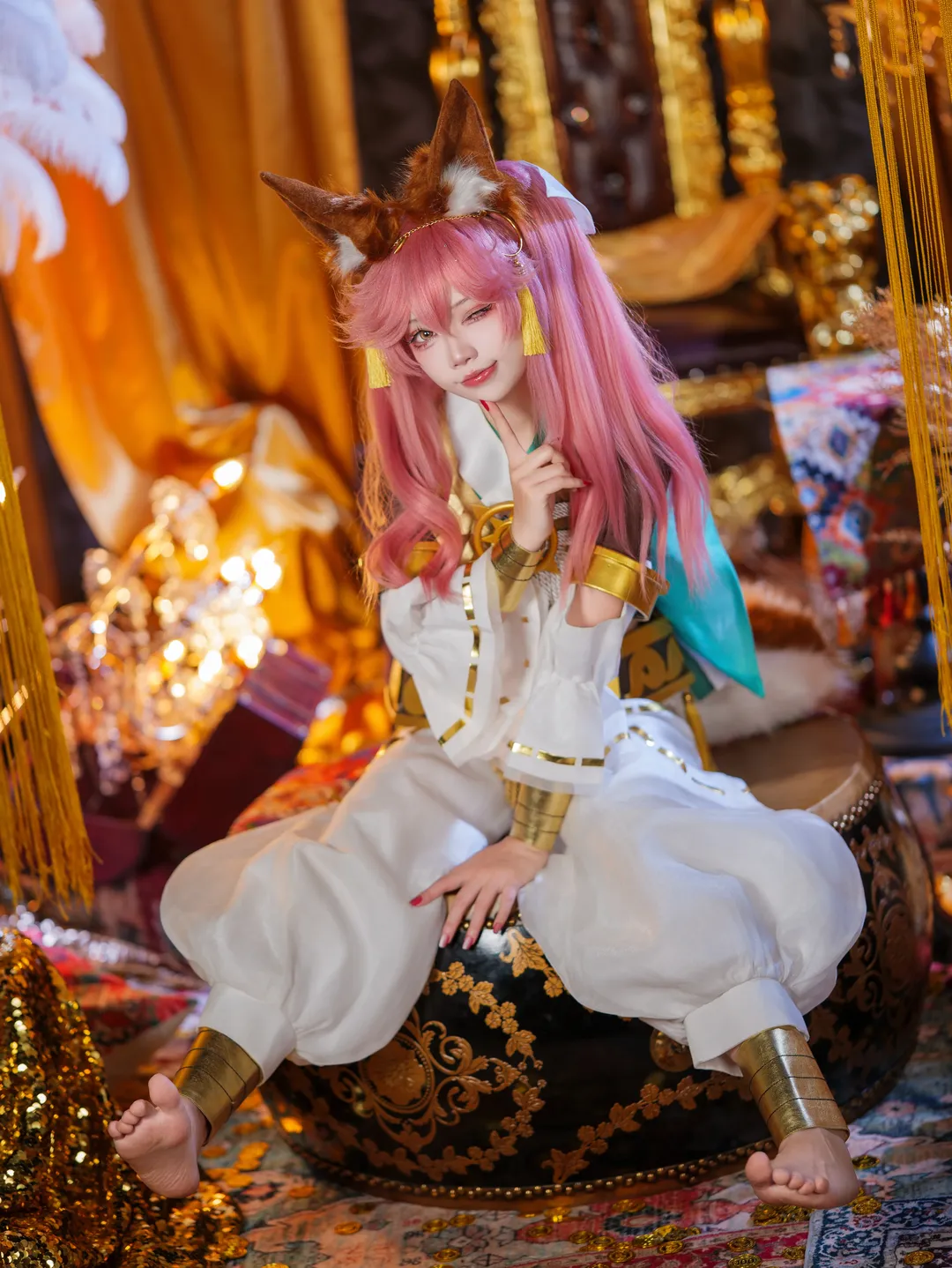 Fate/Grand Order, cosplay摄影, 玉藻前cos, 神话礼装, 狐系角色