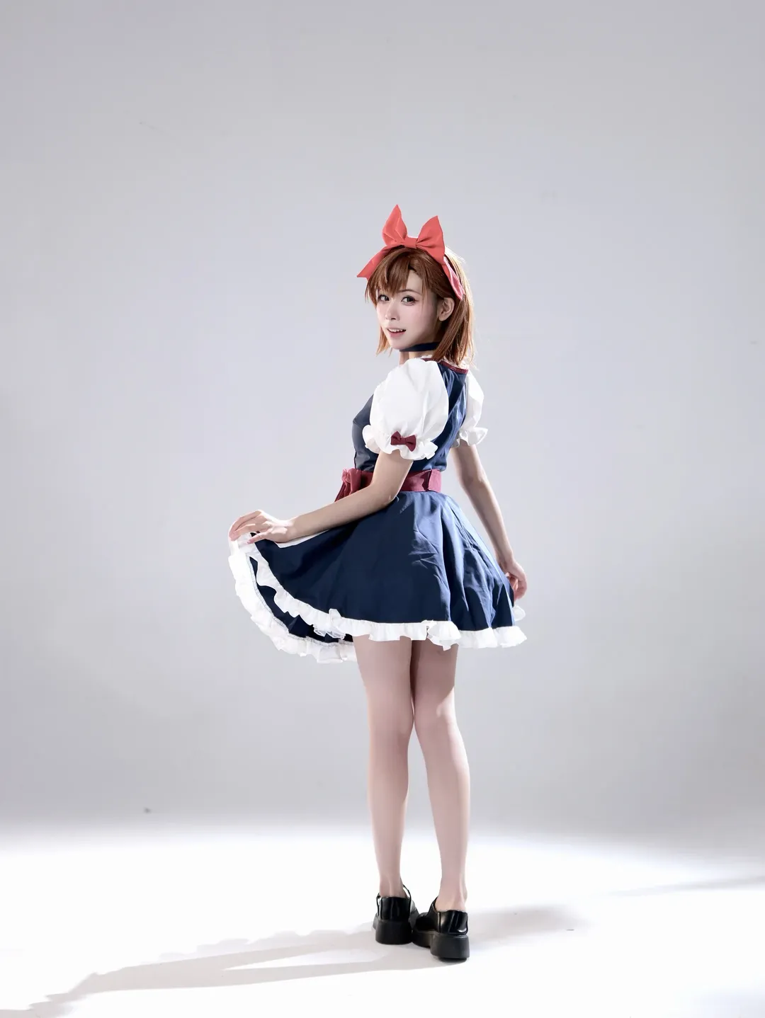 A Certain Scientific Railgun, Maid outfit styling, Anime style studio photoshoot, Misaka Mikoto cosplay, Gap moe cosplay - Image 2