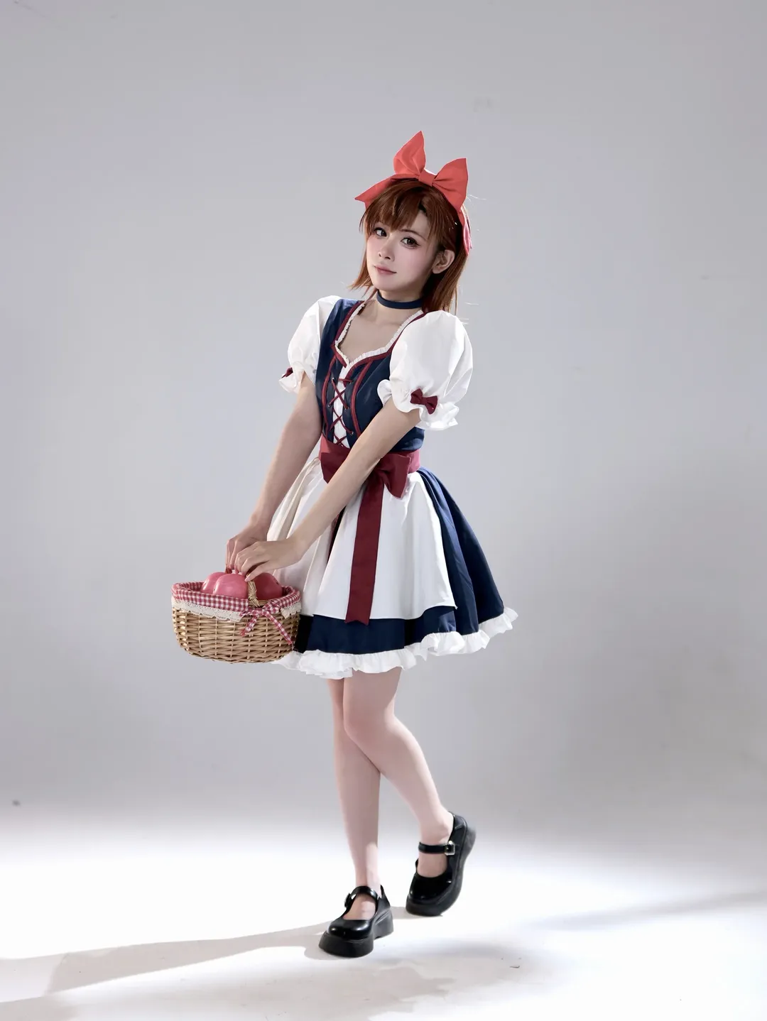 A Certain Scientific Railgun, Maid outfit styling, Anime style studio photoshoot, Misaka Mikoto cosplay, Gap moe cosplay - Image 4