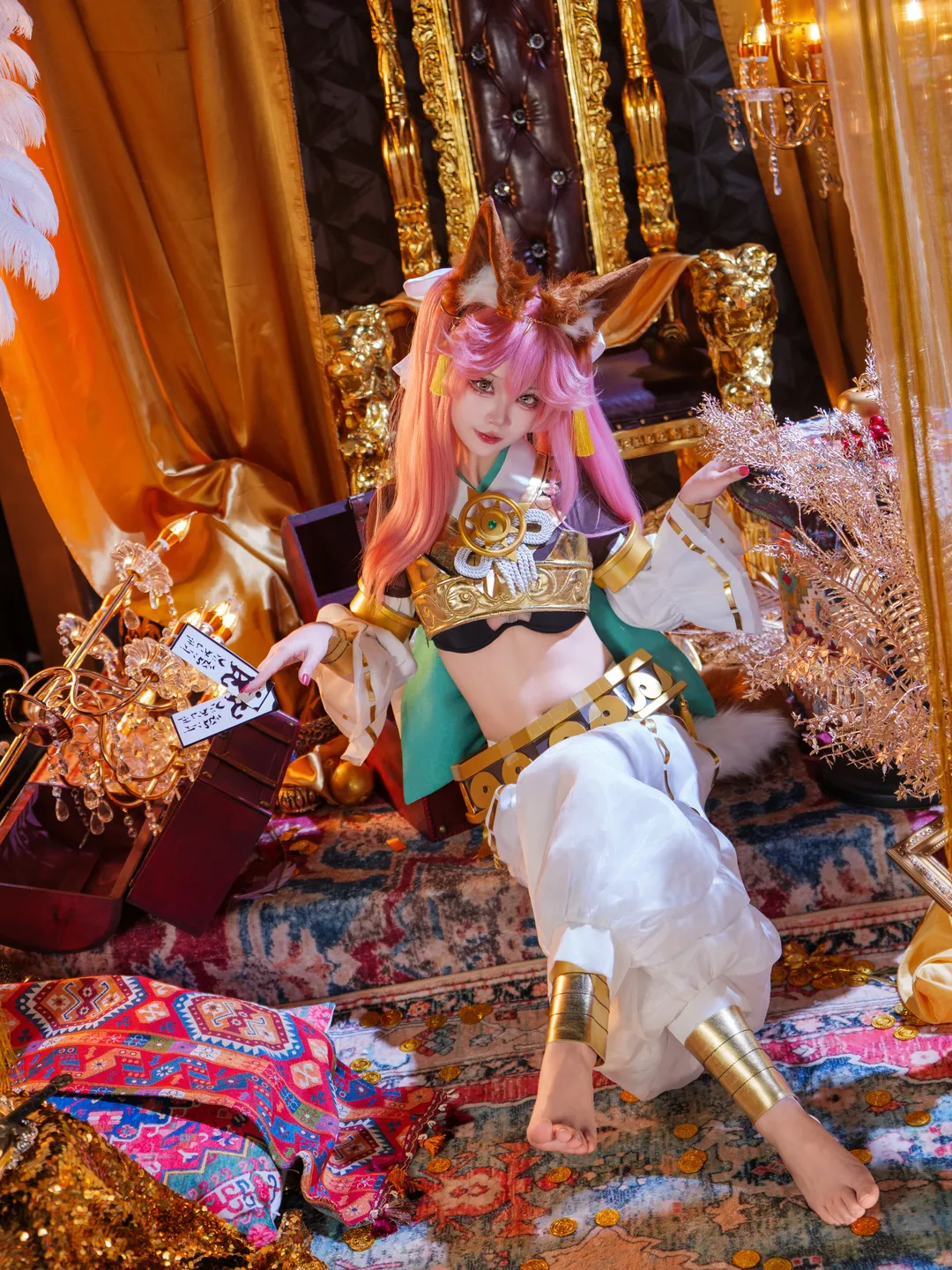 Cosplay摄影, 玉藻前cos, 神话礼装, 命运-冠位指定, 异域金殿 - 第2张