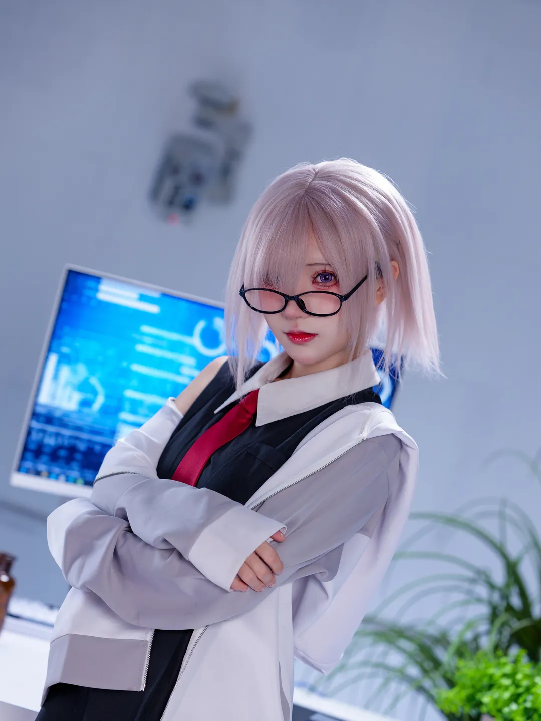 cosplay, 棚拍, 命运冠位指定, 黑丝, 玛修cos - 第2张