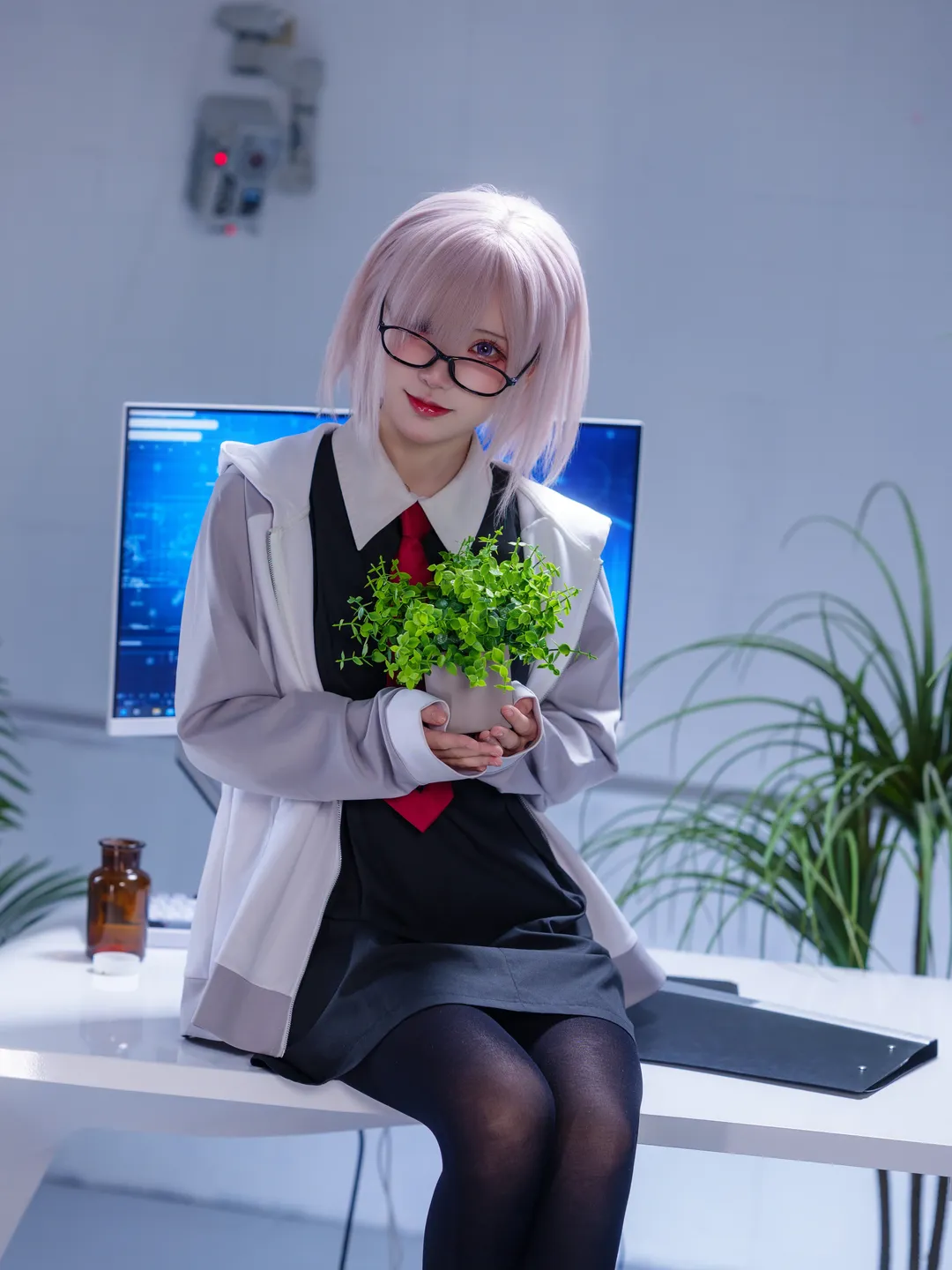 cosplay, 棚拍, 命运冠位指定, 黑丝, 玛修cos - 第4张