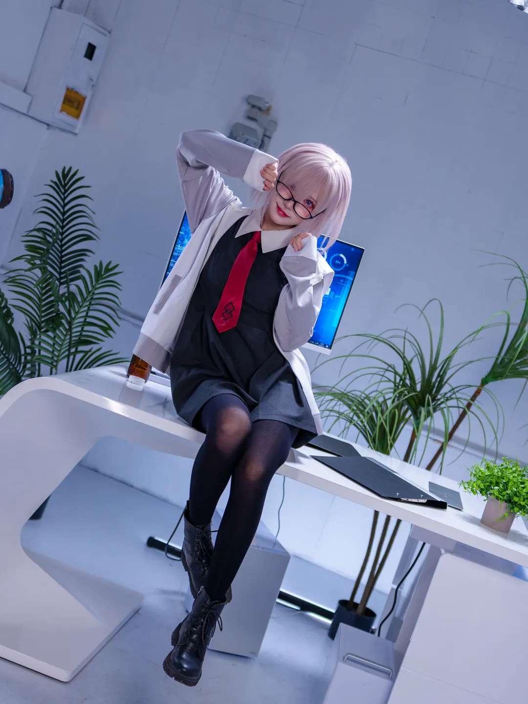 cosplay, 棚拍, 命运冠位指定, 黑丝, 玛修cos