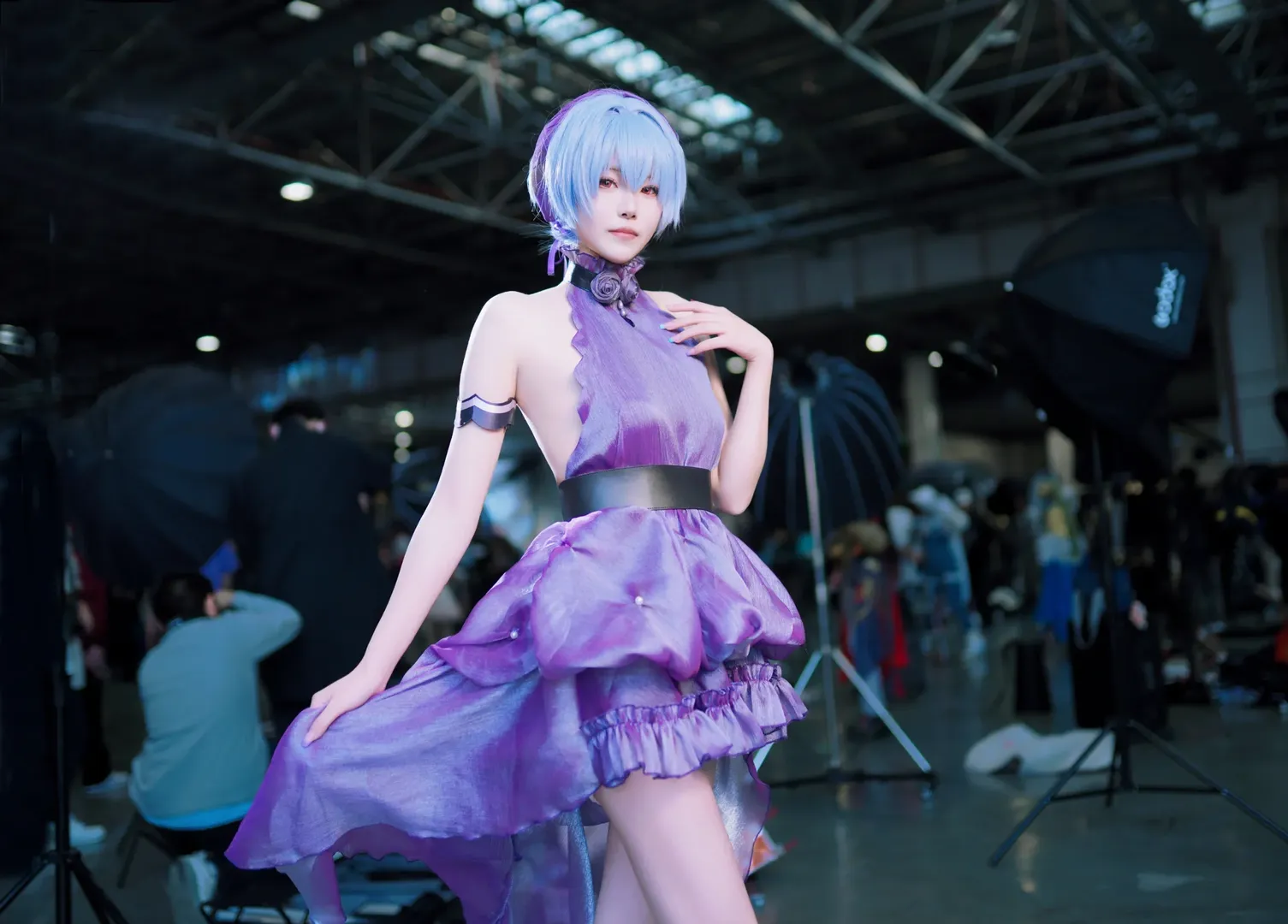 绫波丽cos, 漫展摄影, 新世纪福音战士, cosplay正片, 花之语 - 第3张