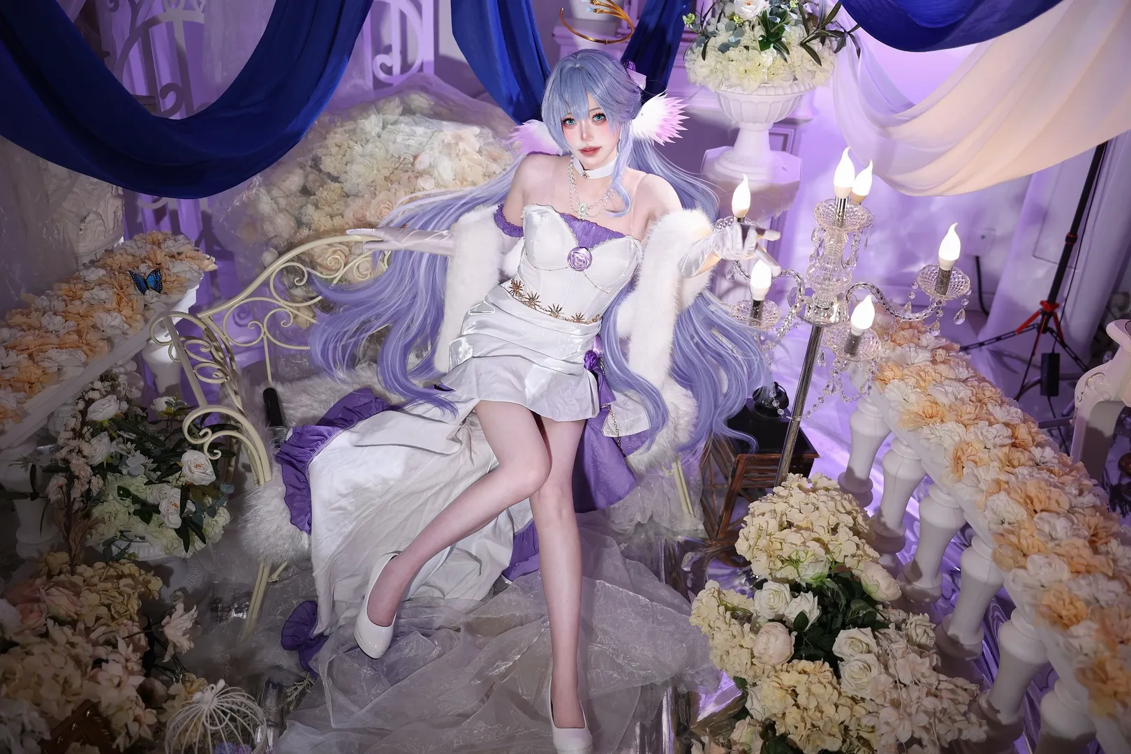 崩坏星穹铁道, 知更鸟cos, 二次元cosplay, 白丝cos, 圆舞琉歌 - 第1张