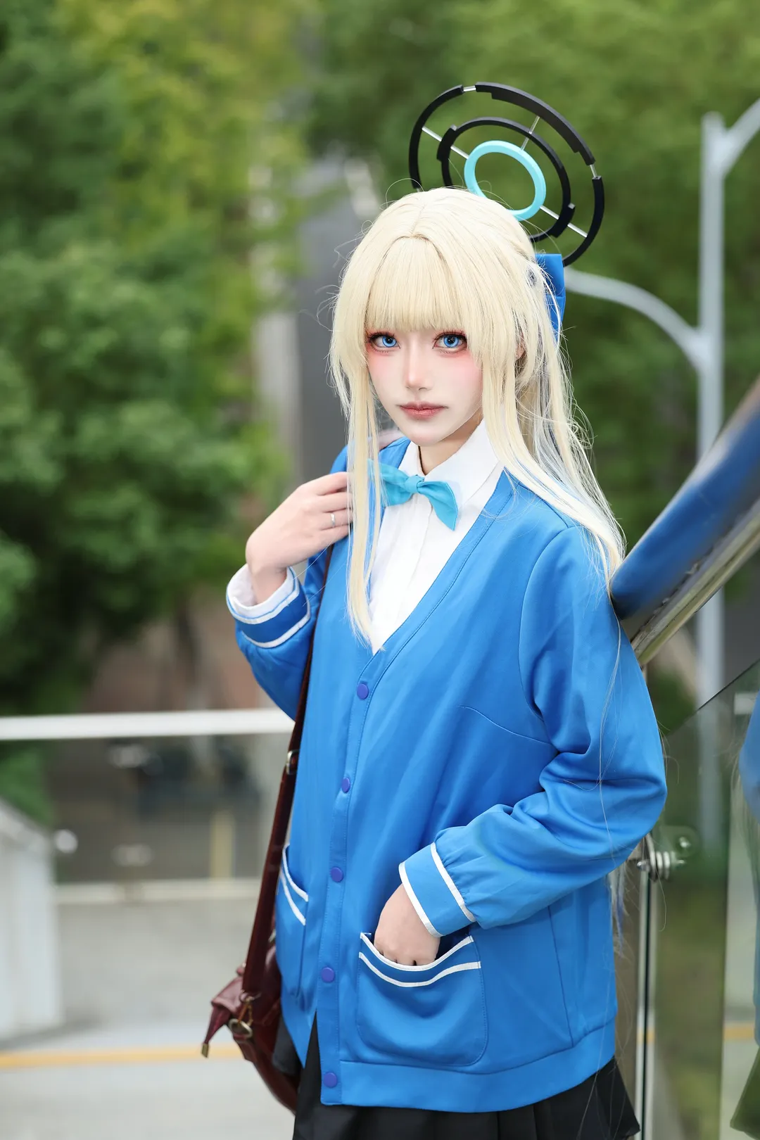 cosplay, 蔚蓝档案, JK制服, 飞鸟马时cos, 过膝袜 - 第2张