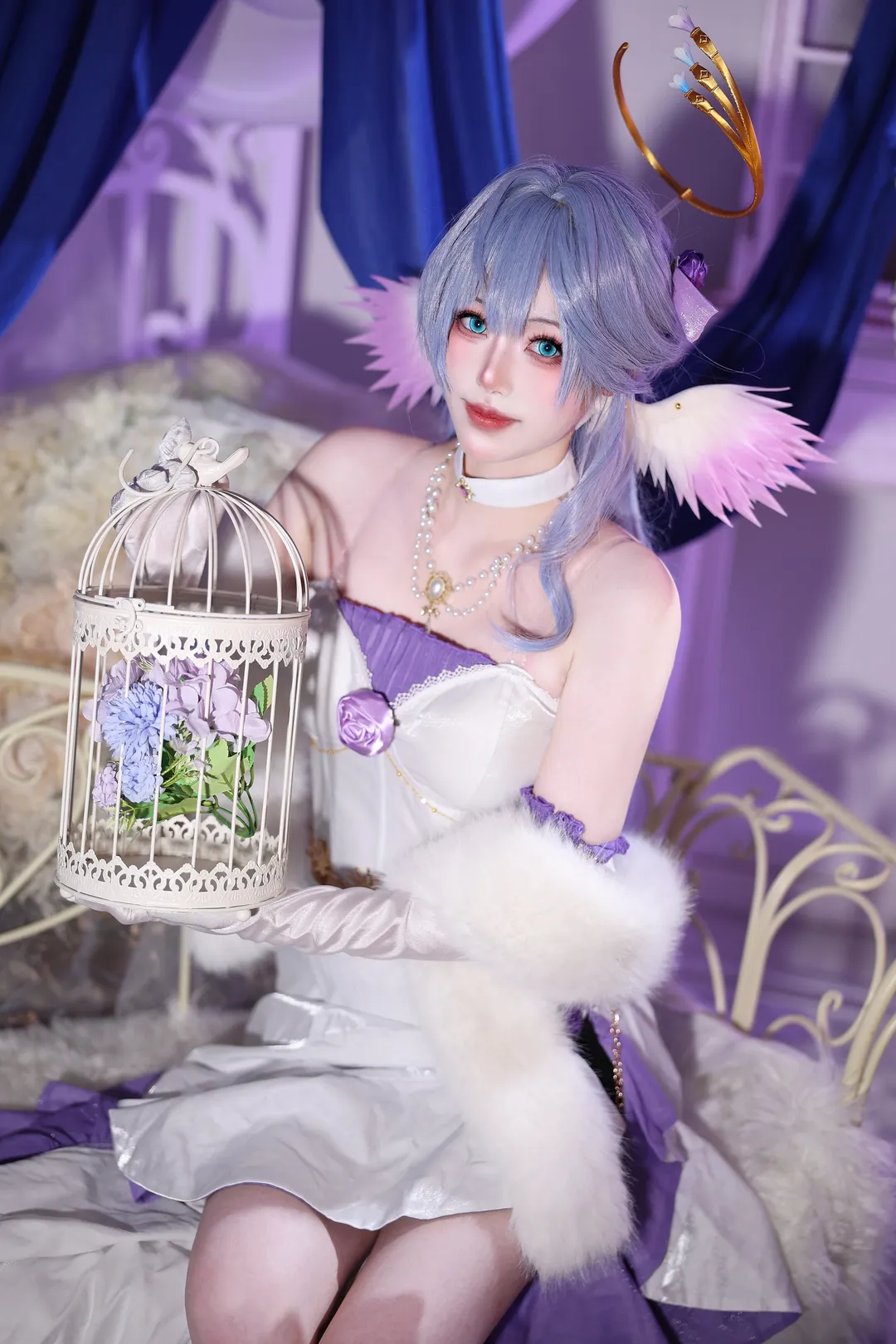 崩壞星穹鐵道, 知更鳥cos, cosplay攝影, 絲襪穿搭, 圓舞琉歌 - 第3張