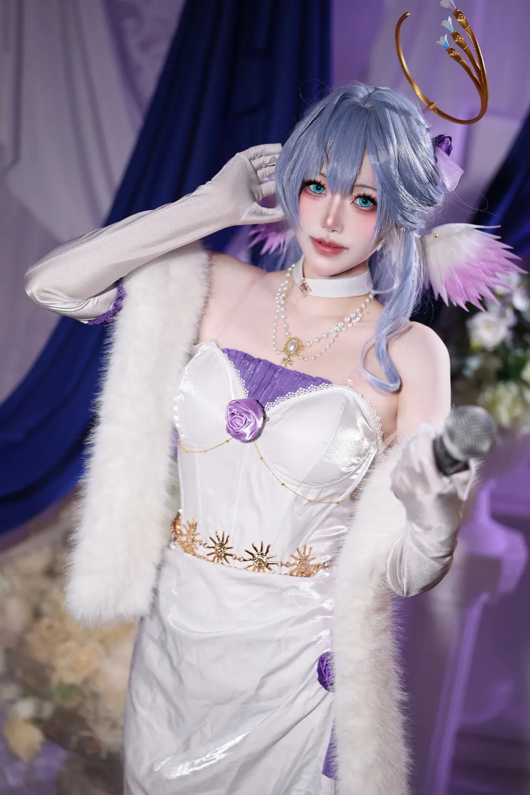 崩壞星穹鐵道, 知更鳥cos, cosplay攝影, 絲襪穿搭, 圓舞琉歌 - 第4張
