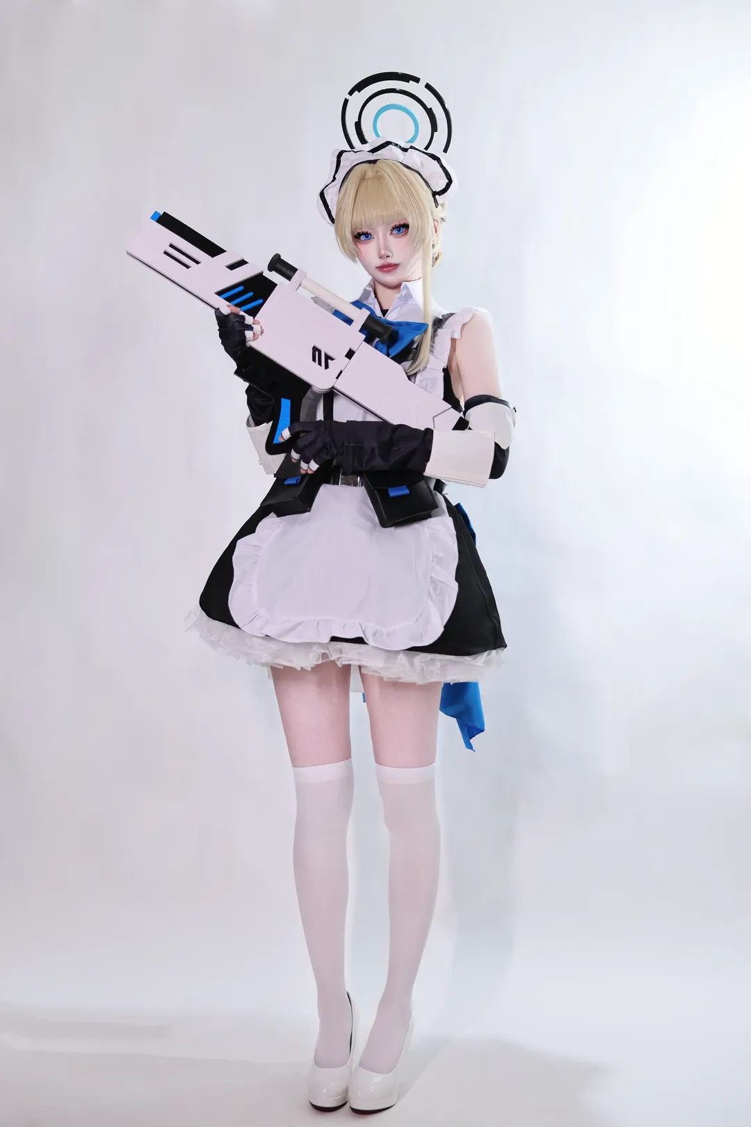 蔚蓝档案, cosplay日常, 飞鸟马时cos, 战术女仆, 科幻装备 - 第3张