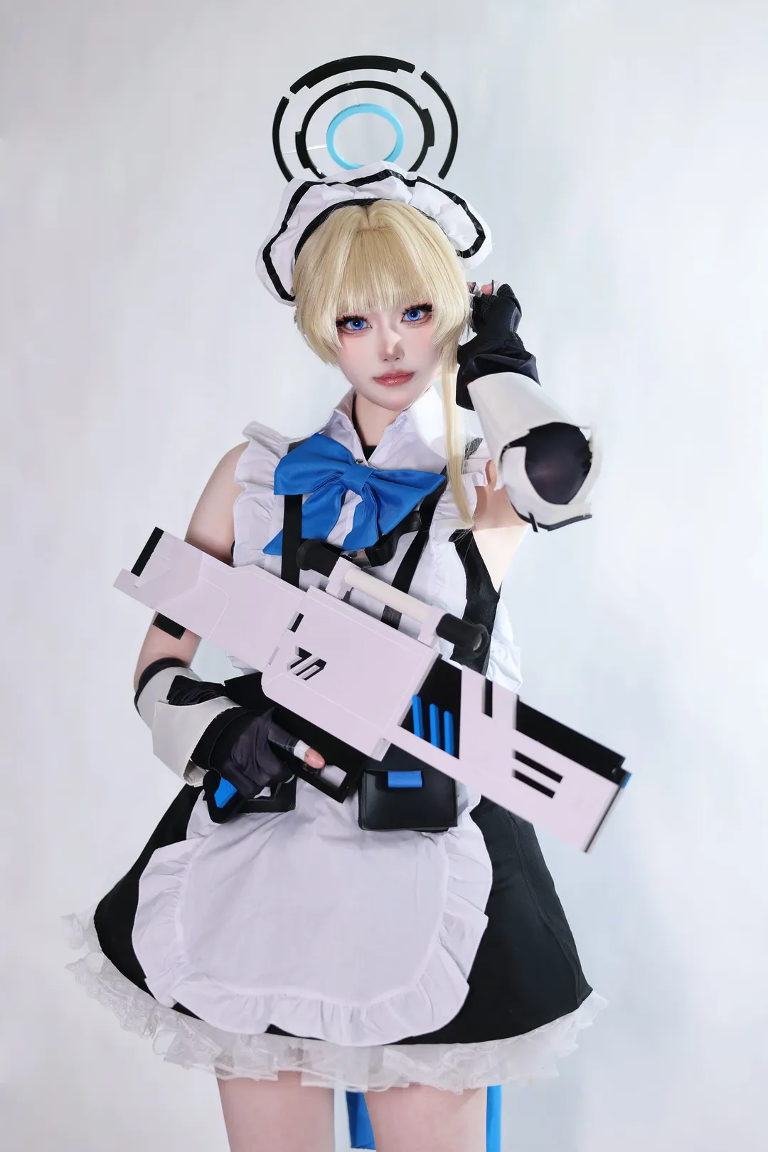 蔚蓝档案, cosplay日常, 飞鸟马时cos, 战术女仆, 科幻装备 - 第4张