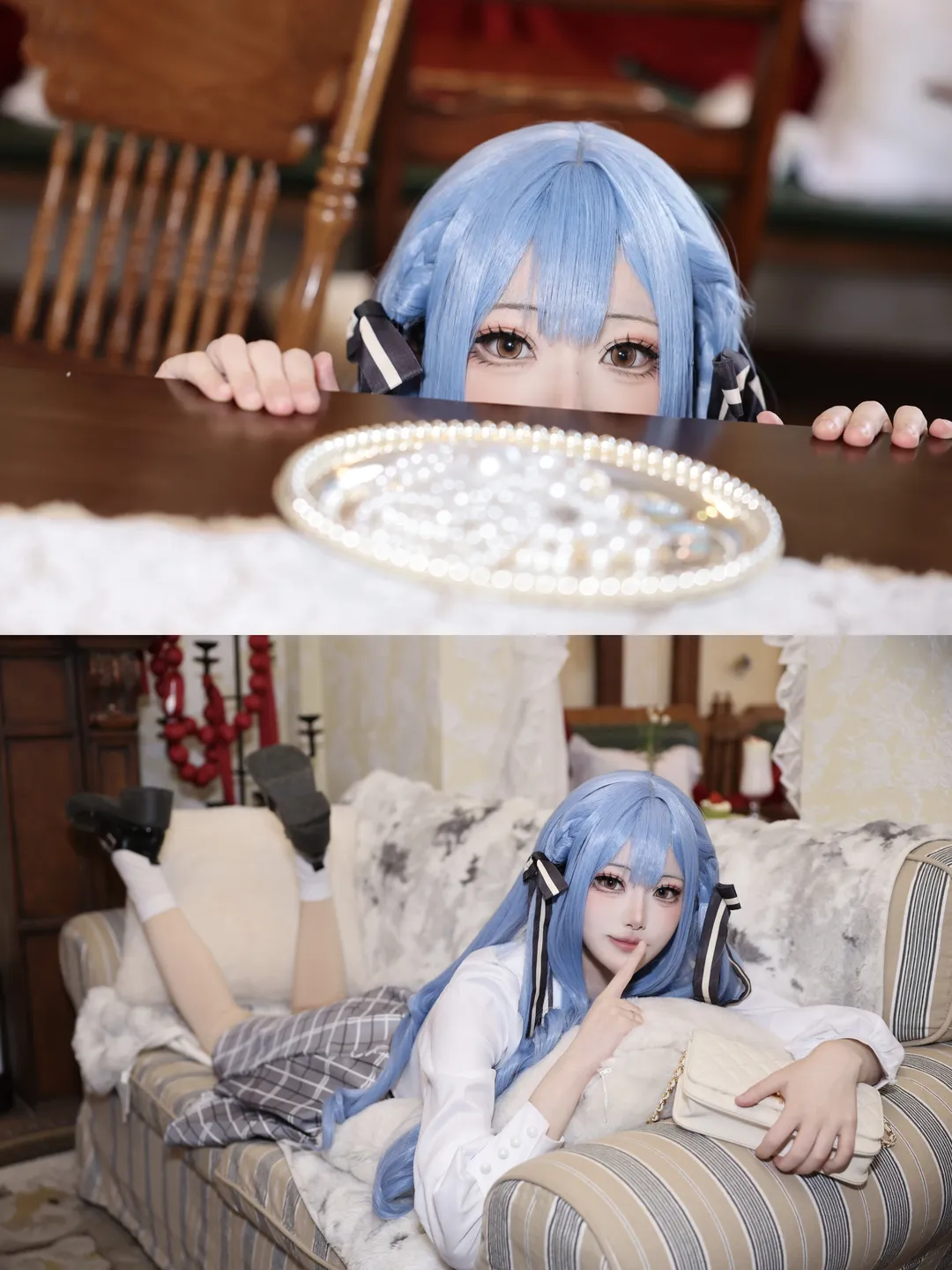 cosplay, Anime girl, Sakiko Toyokawa cosplay, Ave Mujica, Vintage style outfit - Image 2