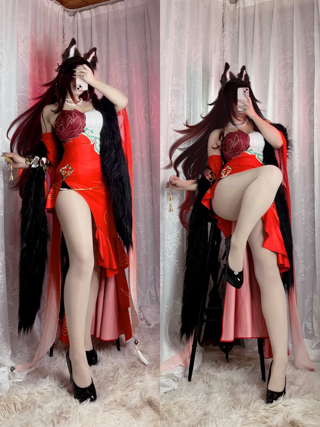 Honkai: Star Rail, Tingyun cosplay, Stocking outfit, Fugue, Jiaduobao meme - Image 1