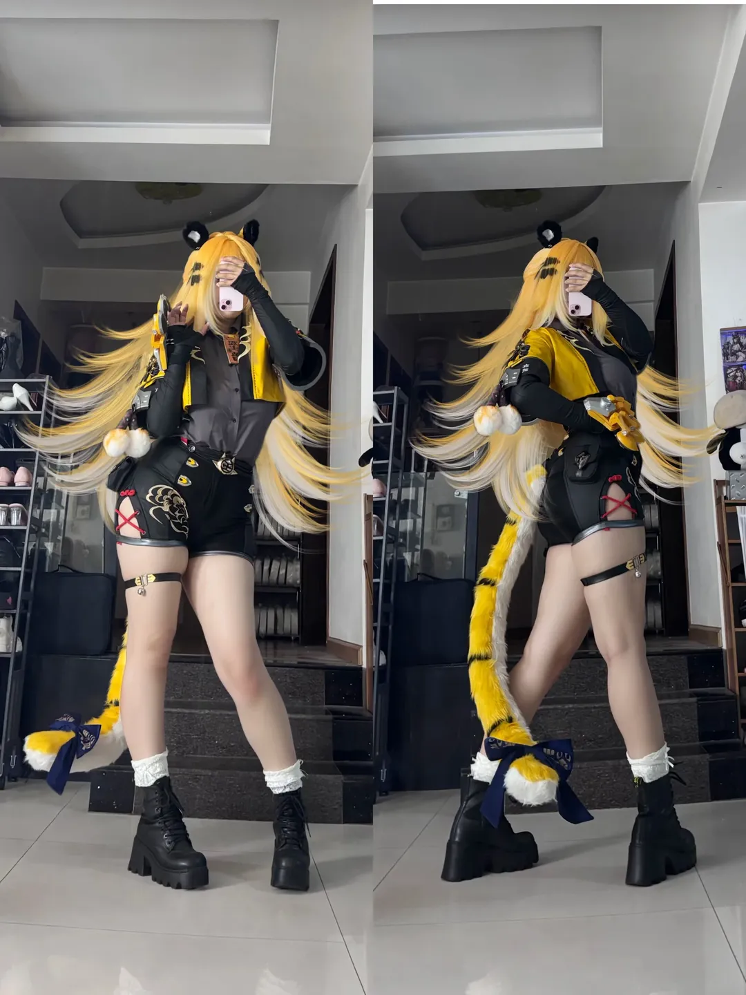 Zenless Zone Zero, Ju Fufu cosplay, Anime-style fashion, Cosplay fitting, Beast ears and tail - Image 1