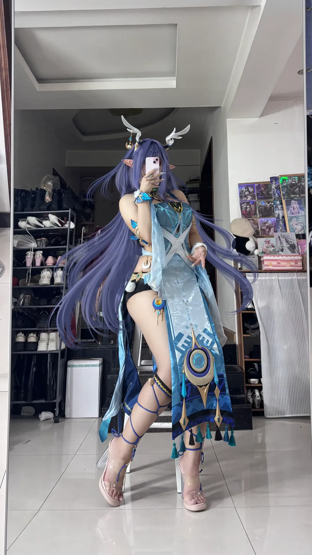 原神, 精灵耳, cosplay试衣, 菈乌玛cos, 漫骨cos