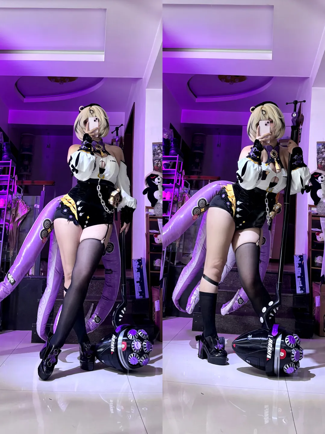 绝区零, 伊德海莉cos, cos试衣, 黑丝穿搭, cosplay道具 - 第1张
