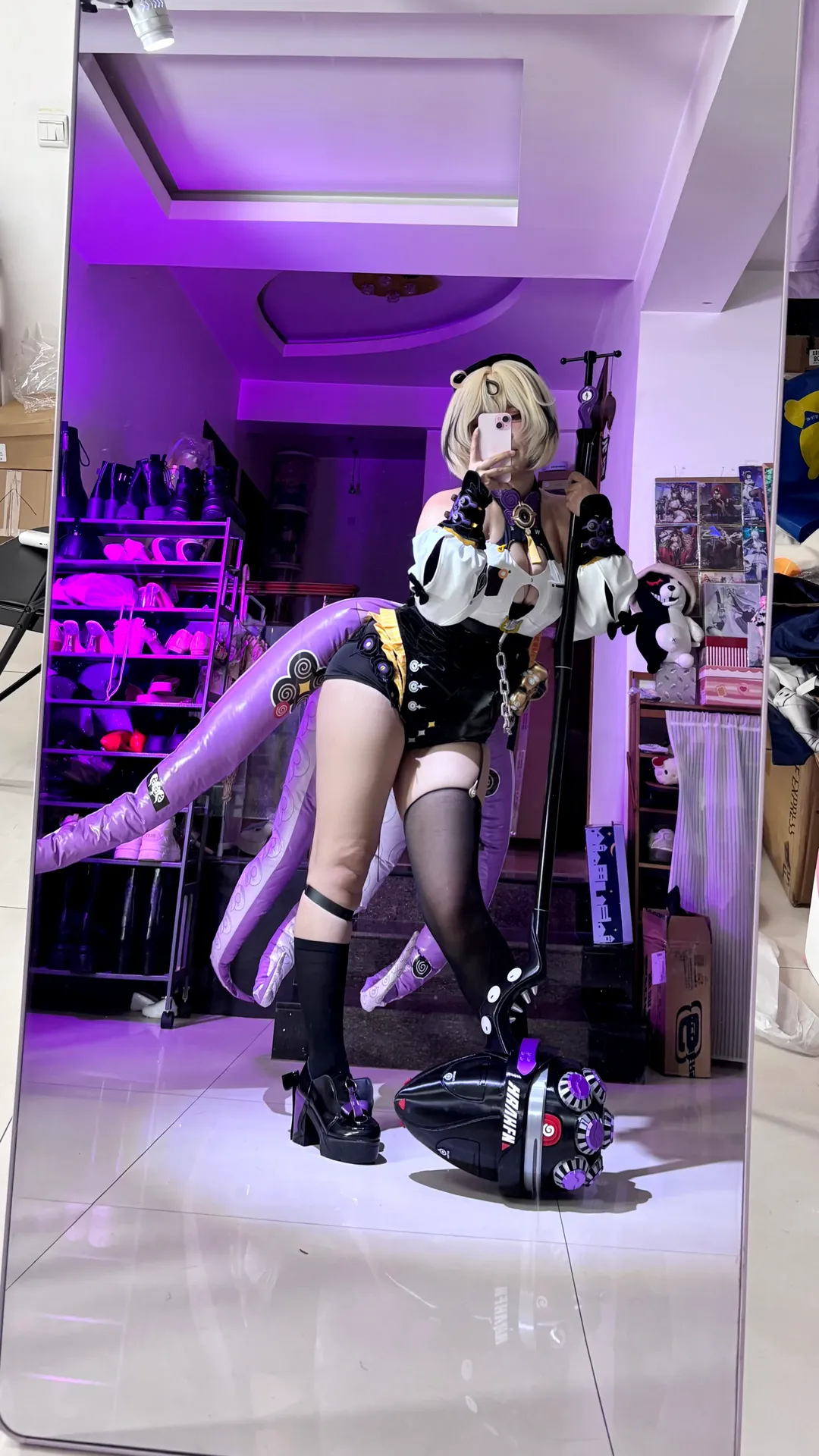 绝区零, 伊德海莉cos, cos试衣, 黑丝穿搭, cosplay道具 - 第3张