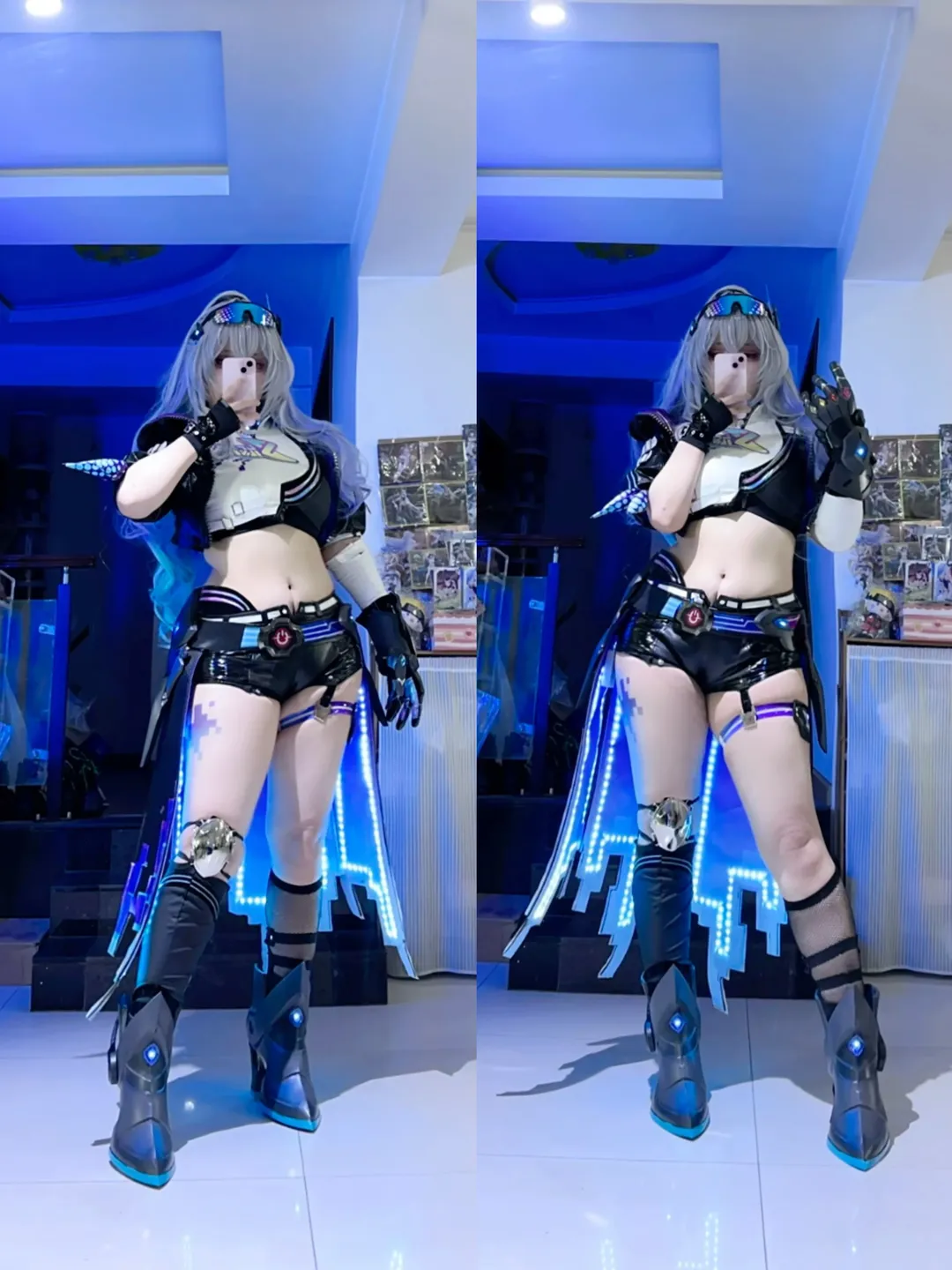 崩壊：スターレイル, サイバーパンク, 銀狼 コスプレ, 二次元自撮り, 光電翼 - 1枚目