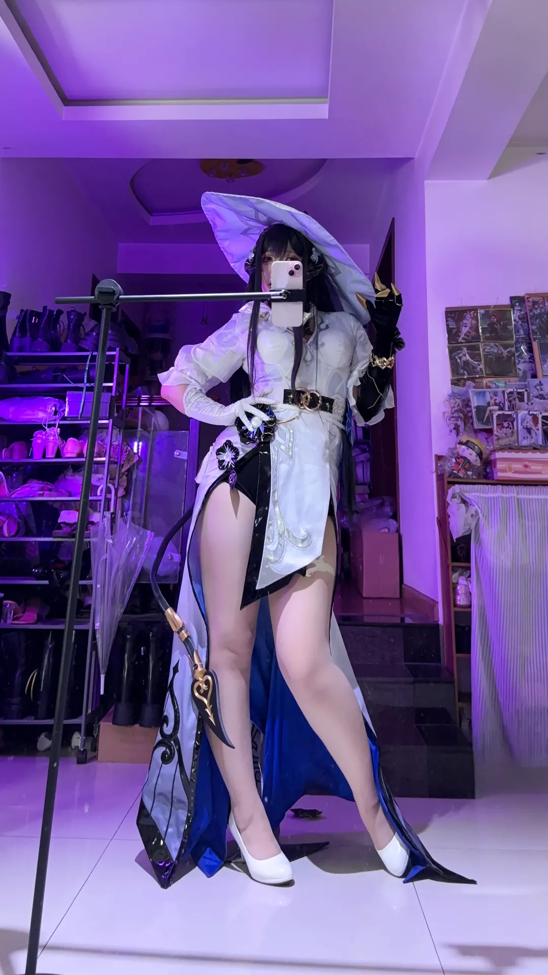 崩壊：スターレイル, 三分妄想, コンスタンスコスプレ, コスプレレビュー, スリット白タイツ