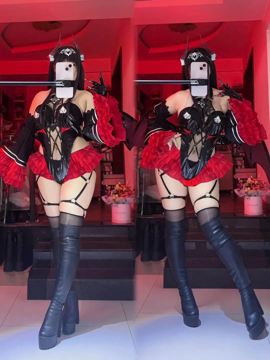 碧蓝航线, cosplay穿搭, 暗黑风, 二次元造型, 戈达·冯·贝格海姆cos - 第1张