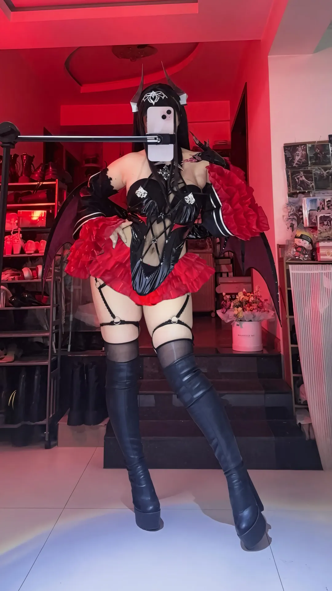 碧蓝航线, cosplay穿搭, 暗黑风, 二次元造型, 戈达·冯·贝格海姆cos - 第2张