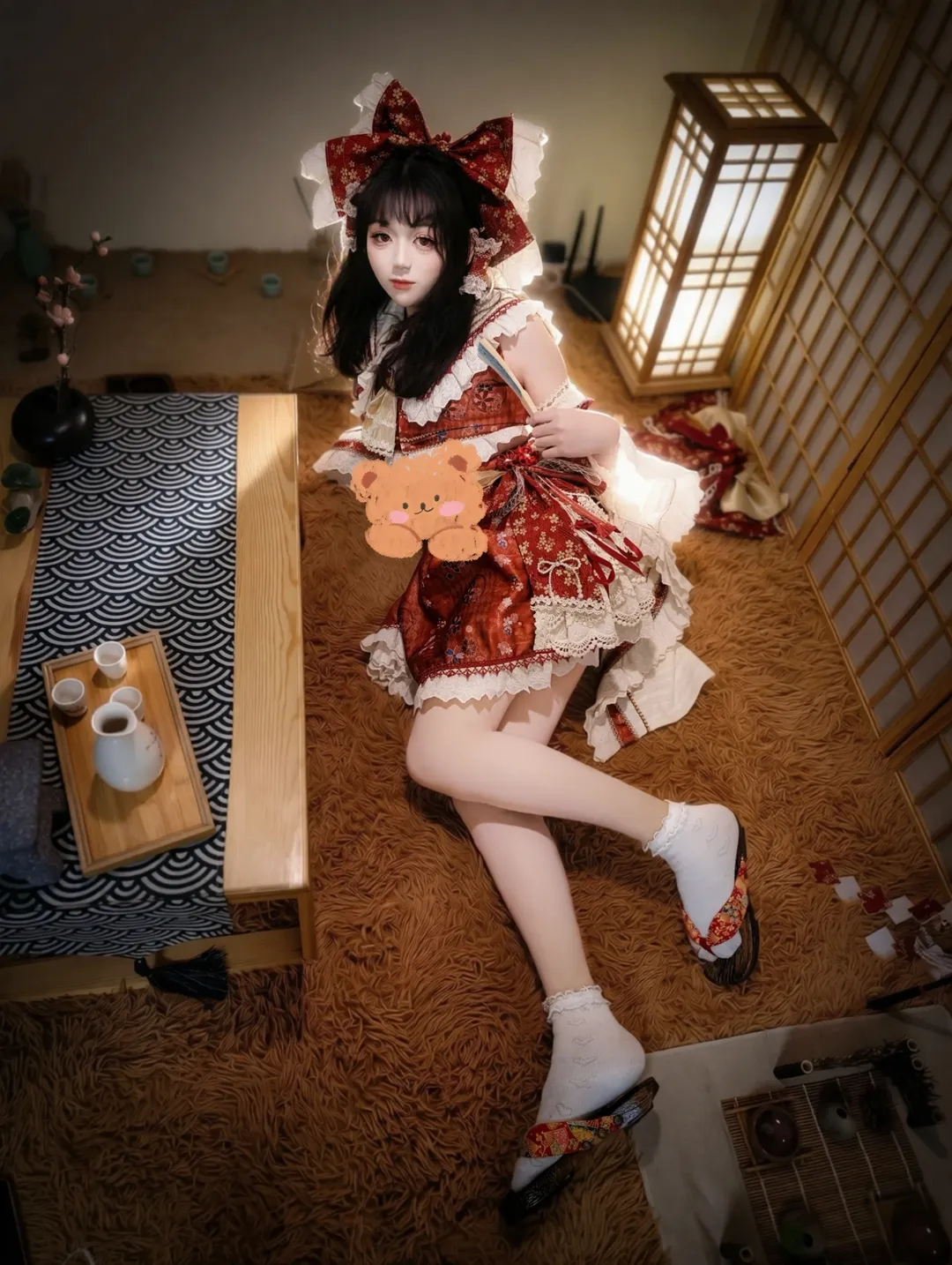 博麗霊夢コスプレ, 東方Project, 巫女装束, 和風コスプレ, 白タイツコスプレ - 2枚目