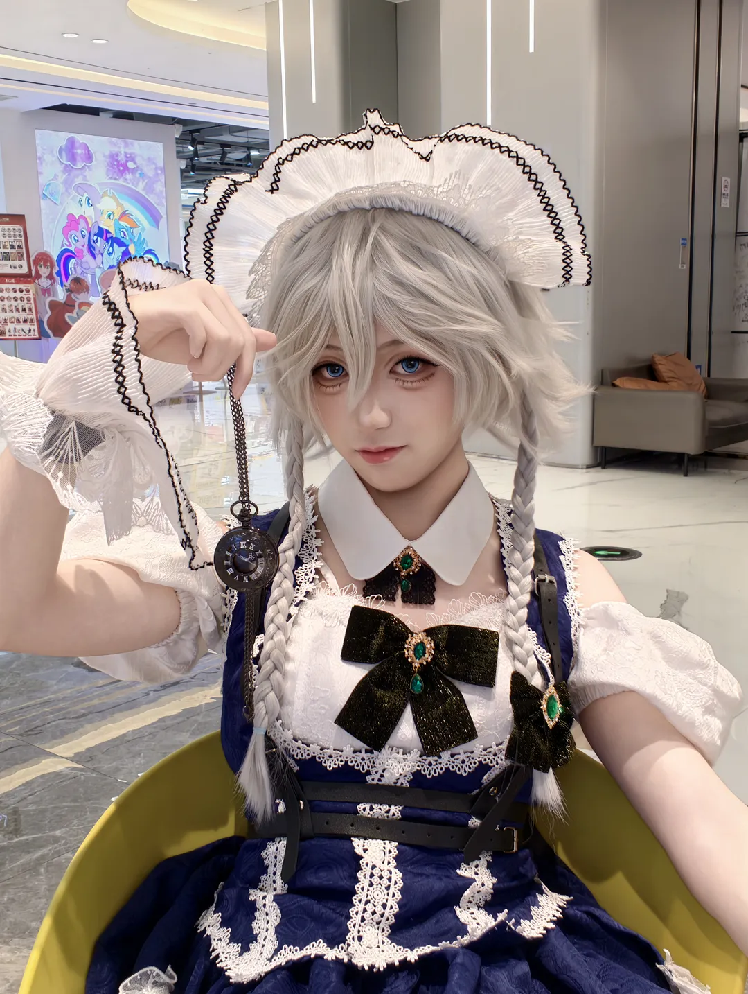 东方project, 女仆装, 十六夜咲夜cos, cosplay日常, 商场拍摄 - 第1张