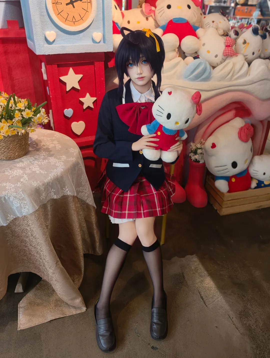 中二病でも恋がしたい!, JK制服, コスプレシェア, ニーソックス コーデ, 小鳥遊六花 コスプレ - 2枚目
